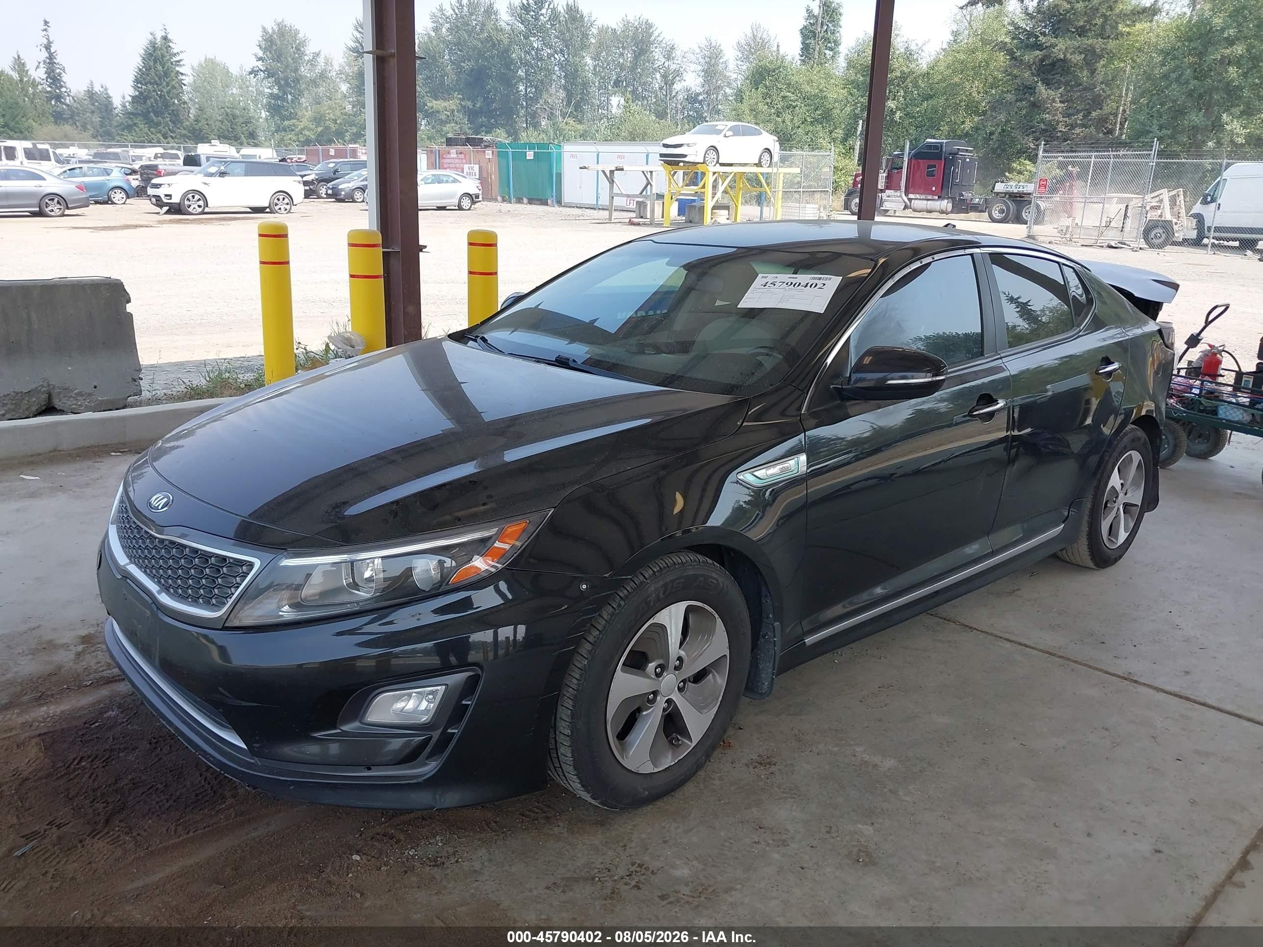 2014 Kia Optima Hybrid Lx Black vin: KNAGM4AD3E5068246
