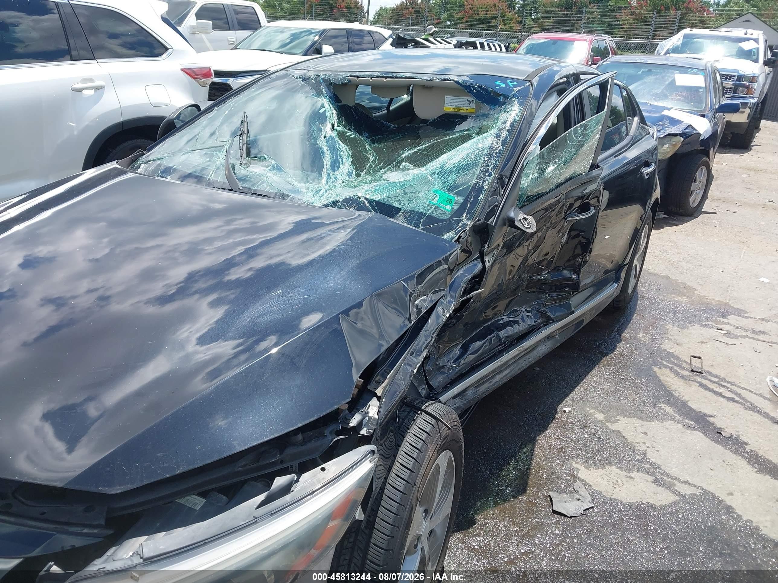2014 Kia Optima Hybrid Lx Black vin: KNAGM4AD3E5075729