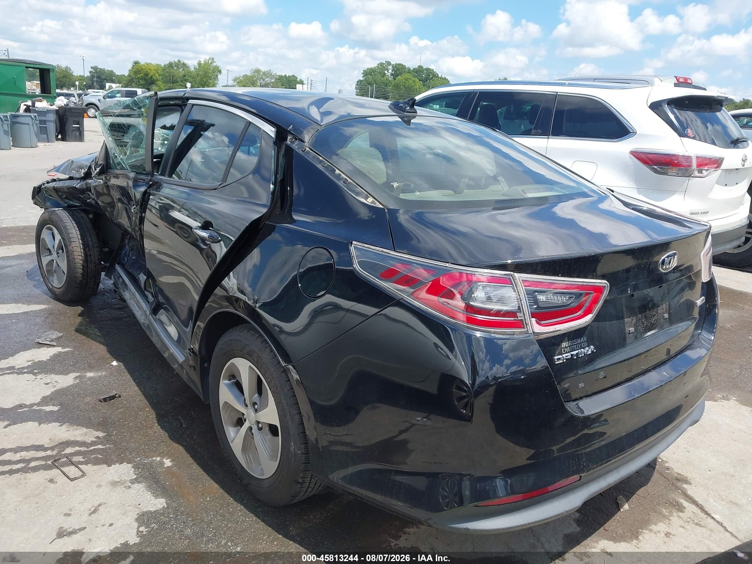 2014 Kia Optima Hybrid Lx Black vin: KNAGM4AD3E5075729