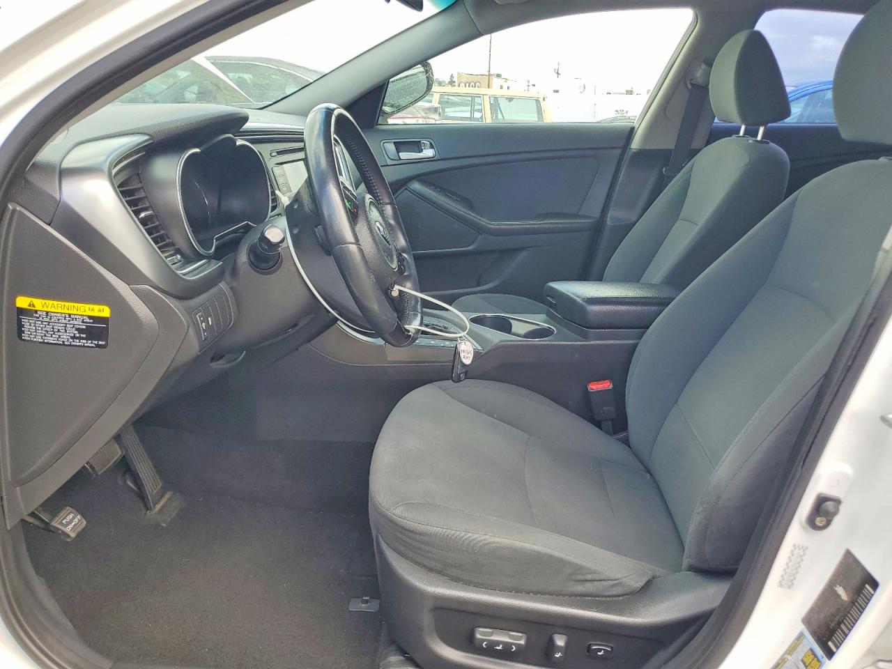 2015 Kia Optima Hybrid White vin: KNAGM4AD3F5083072