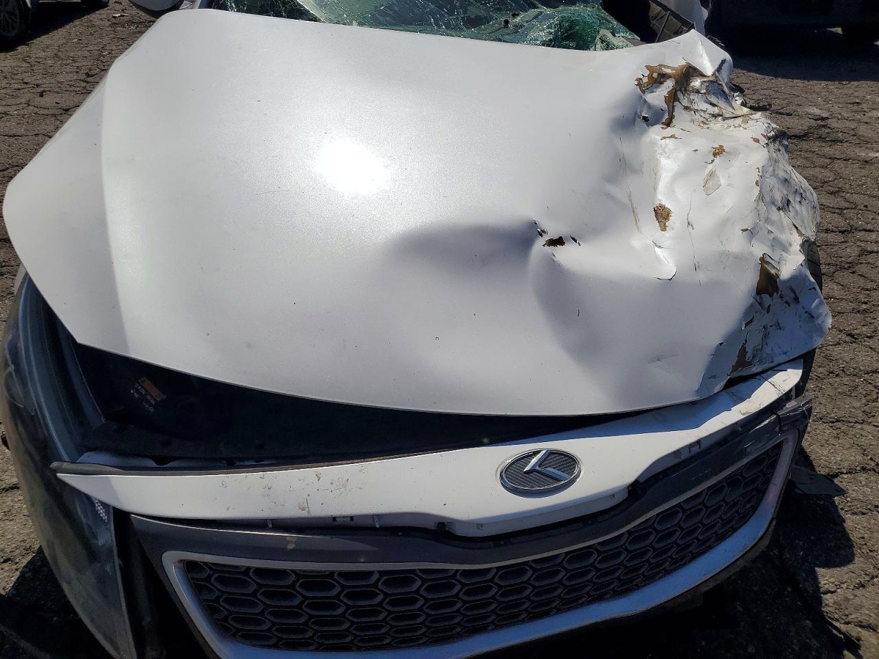 2015 Kia Optima Hybrid White vin: KNAGM4AD3F5085758