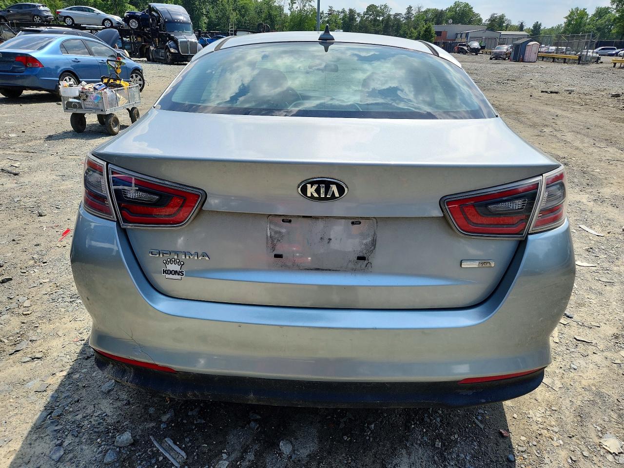 2015 Kia Optima Hybrid Silver vin: KNAGM4AD3F5086232