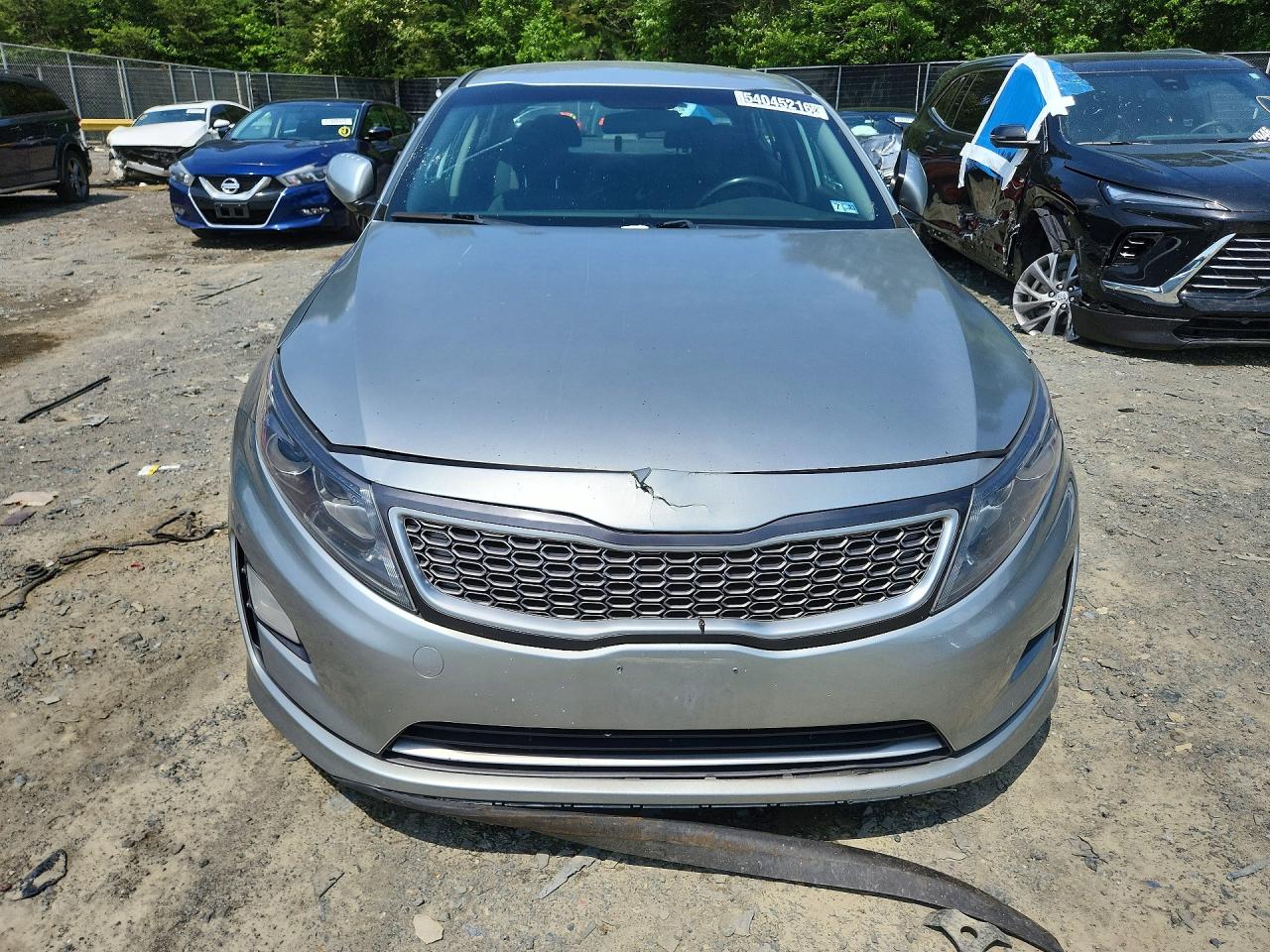 2015 Kia Optima Hybrid Silver vin: KNAGM4AD3F5086232