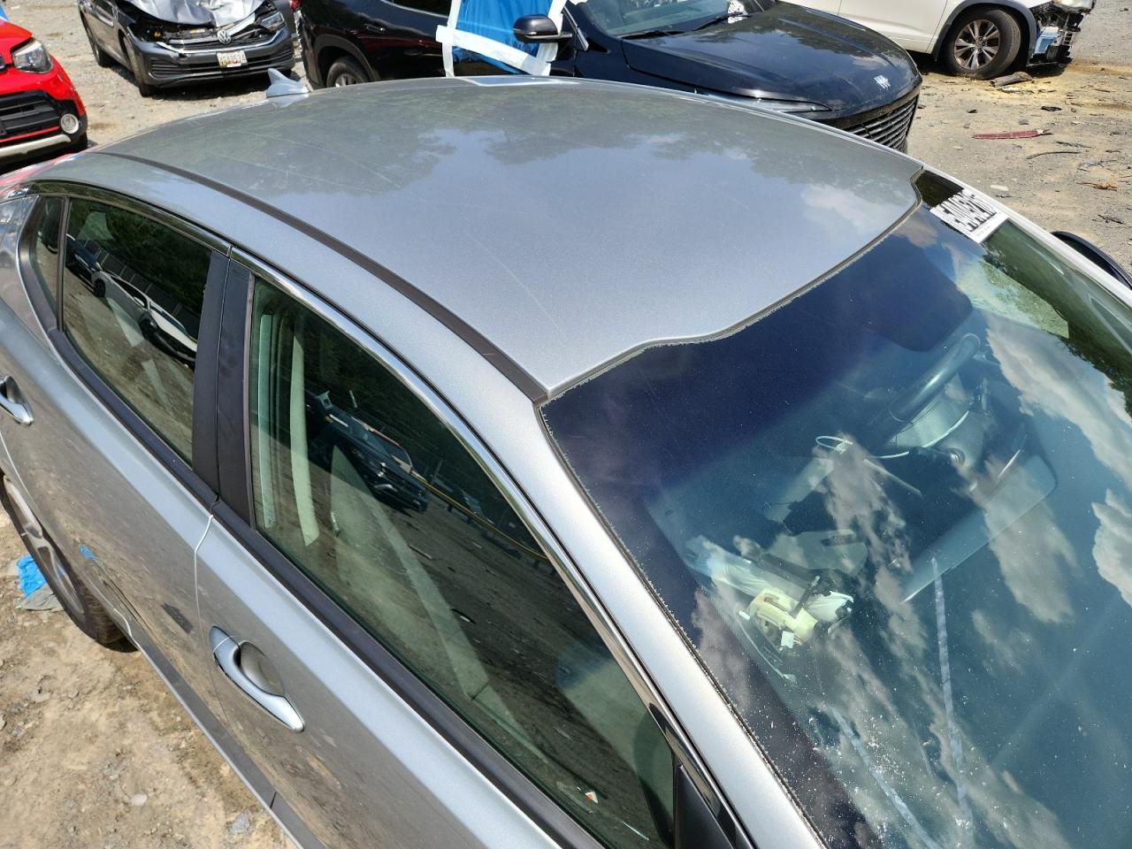 2015 Kia Optima Hybrid Silver vin: KNAGM4AD3F5086232 Damage: Roof, Light Scratch, > 12 Inches