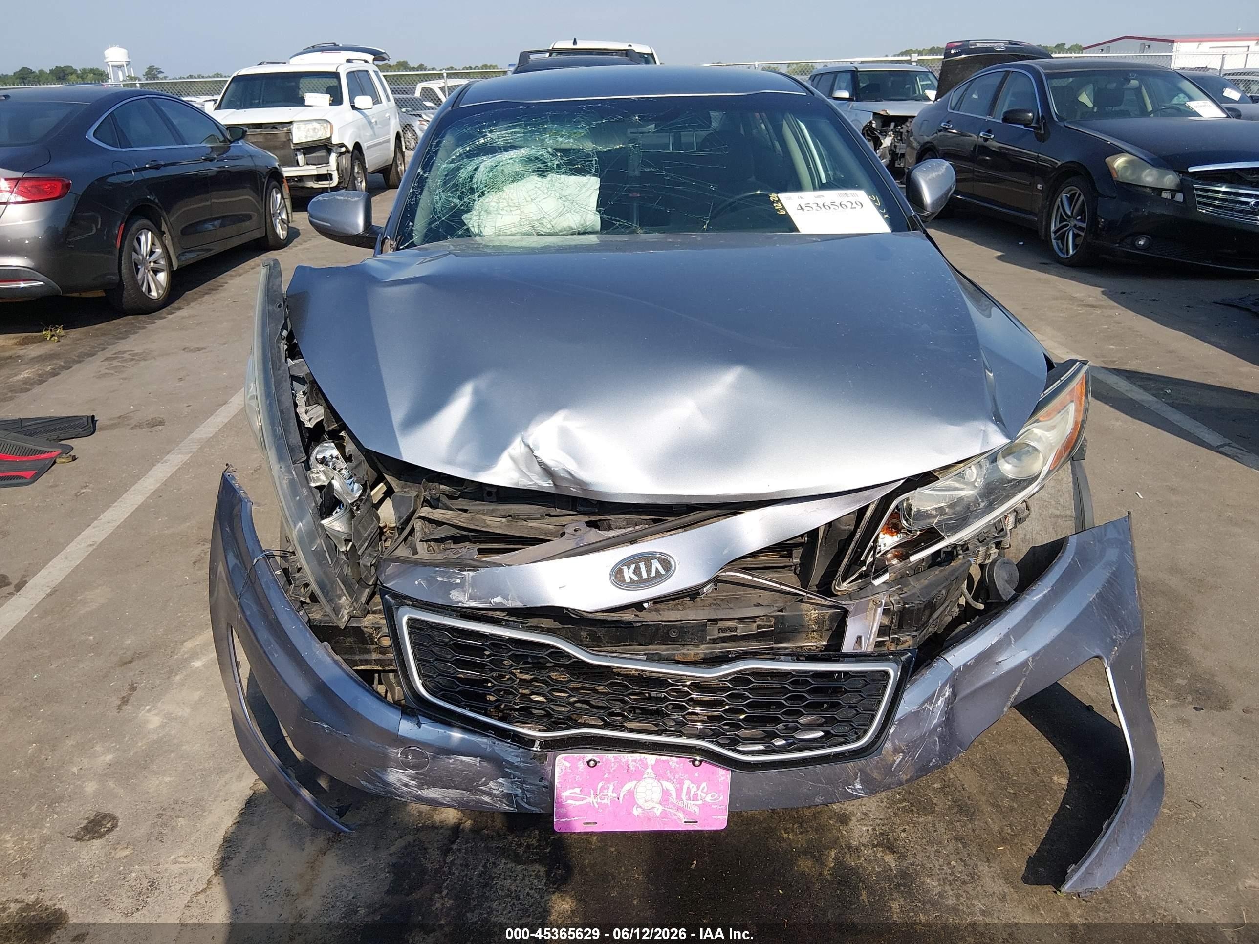 2011 Kia Optima Hybrid Ex Silver vin: KNAGM4AD4B5003448