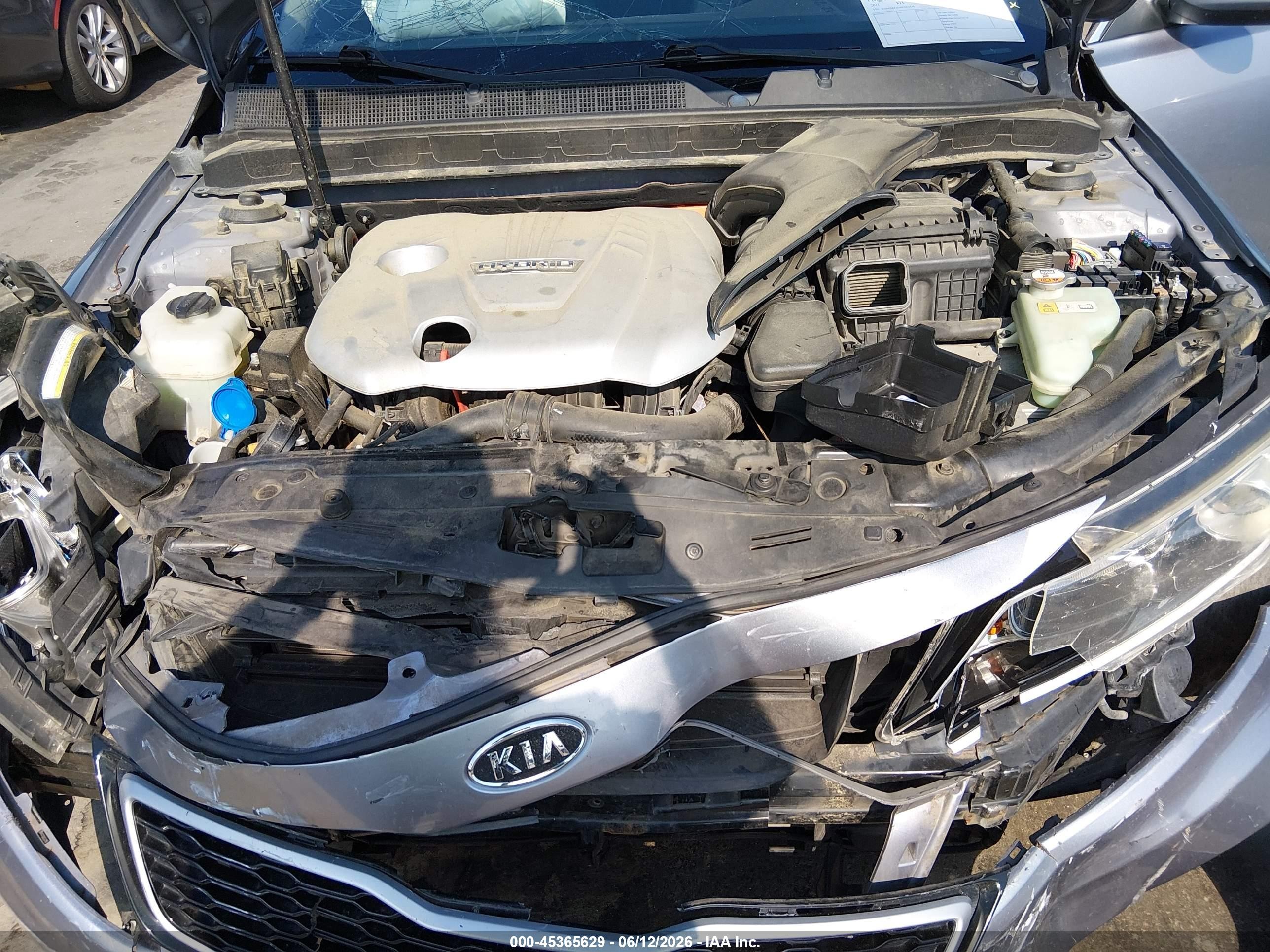 2011 Kia Optima Hybrid Ex Silver vin: KNAGM4AD4B5003448