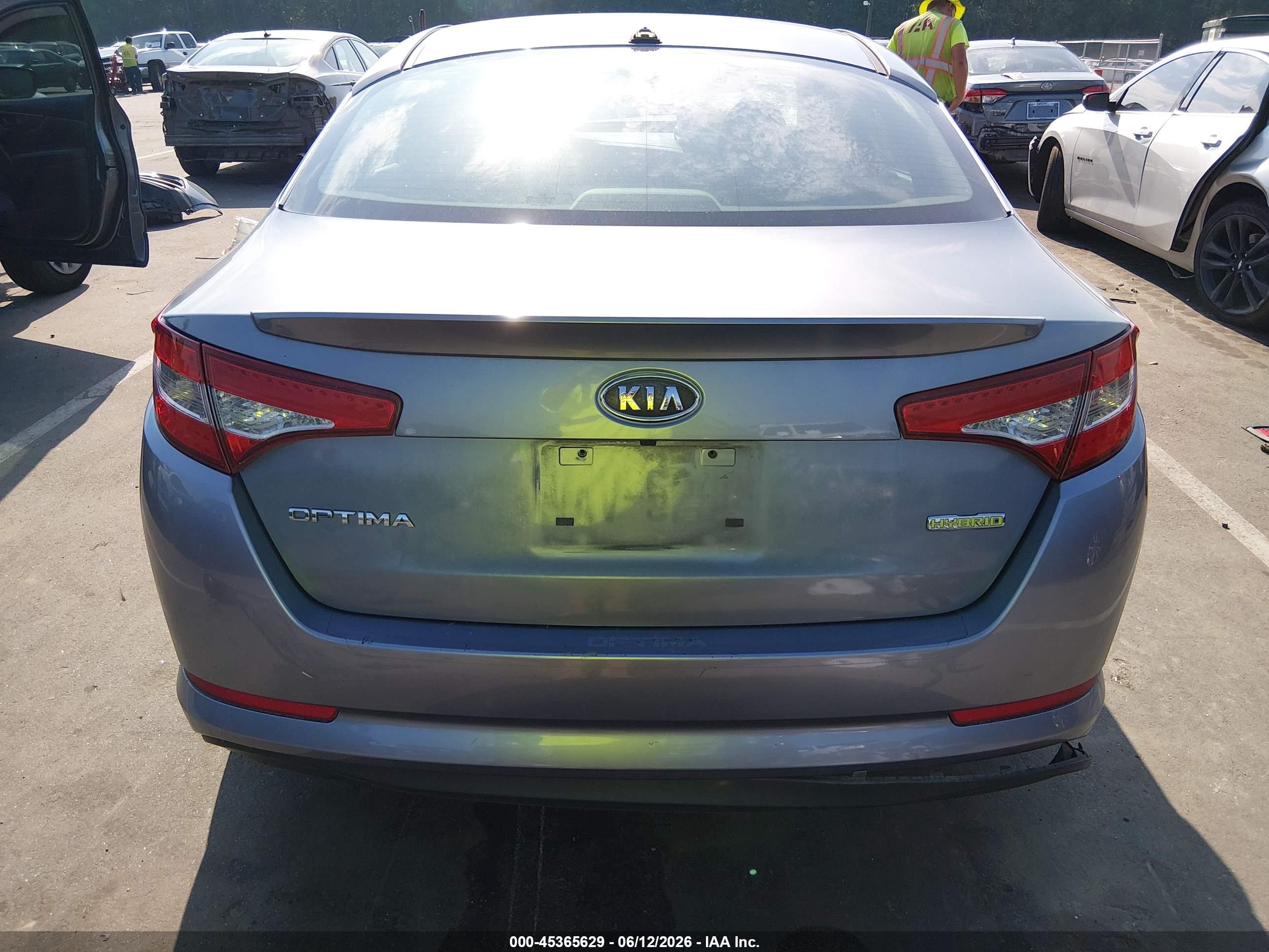 2011 Kia Optima Hybrid Ex Silver vin: KNAGM4AD4B5003448