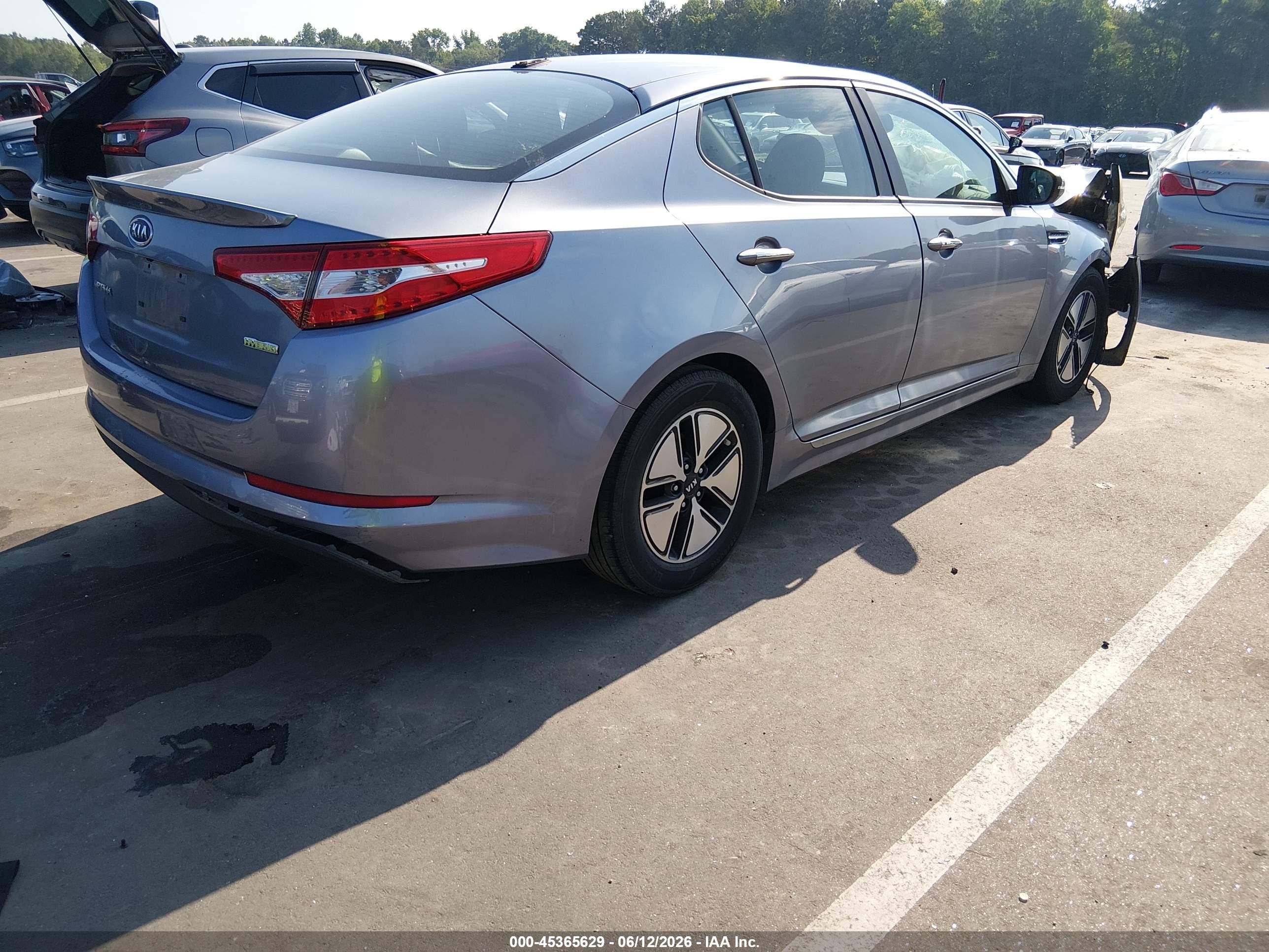 2011 Kia Optima Hybrid Ex Silver vin: KNAGM4AD4B5003448