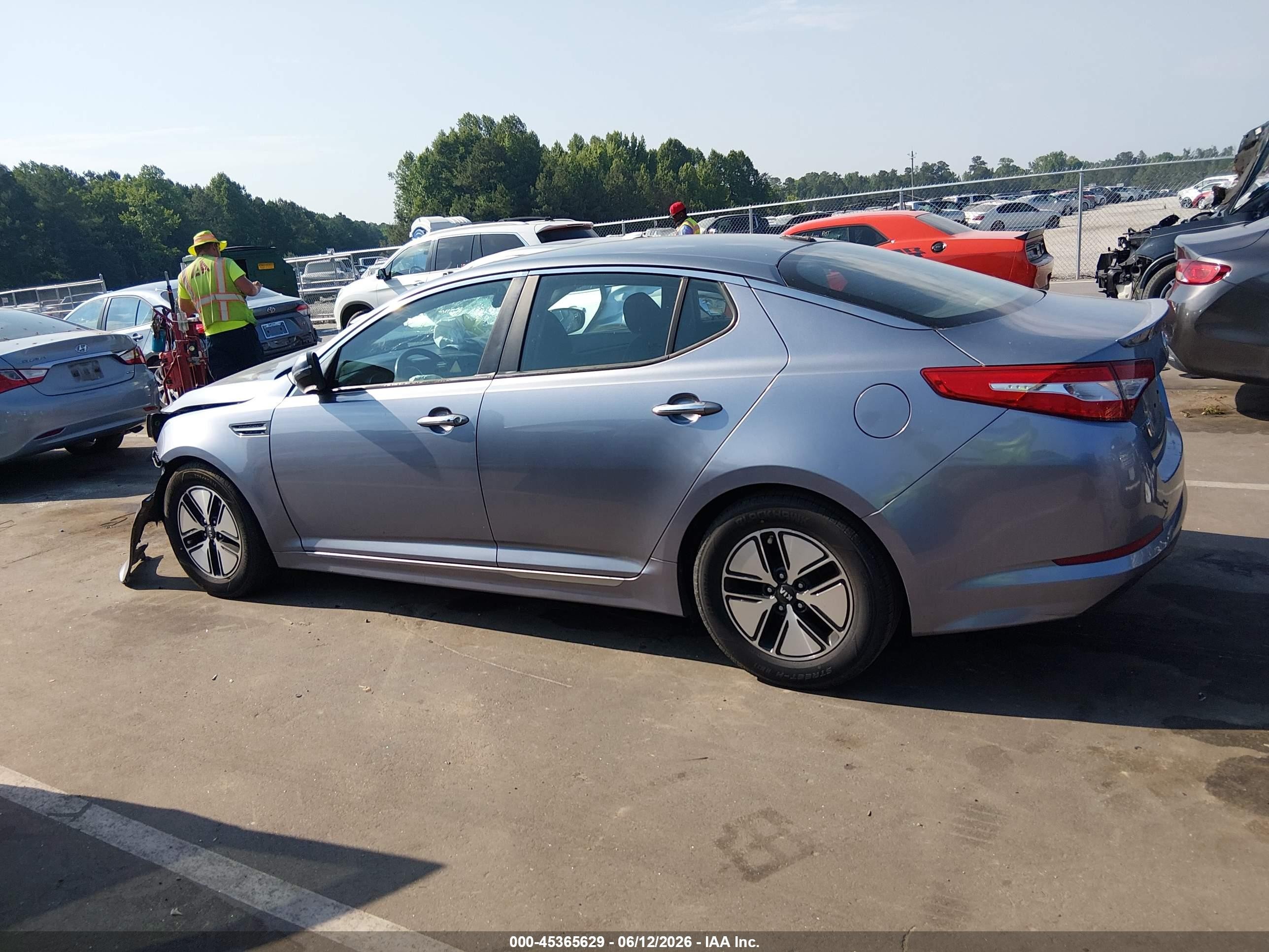 2011 Kia Optima Hybrid Ex Silver vin: KNAGM4AD4B5003448