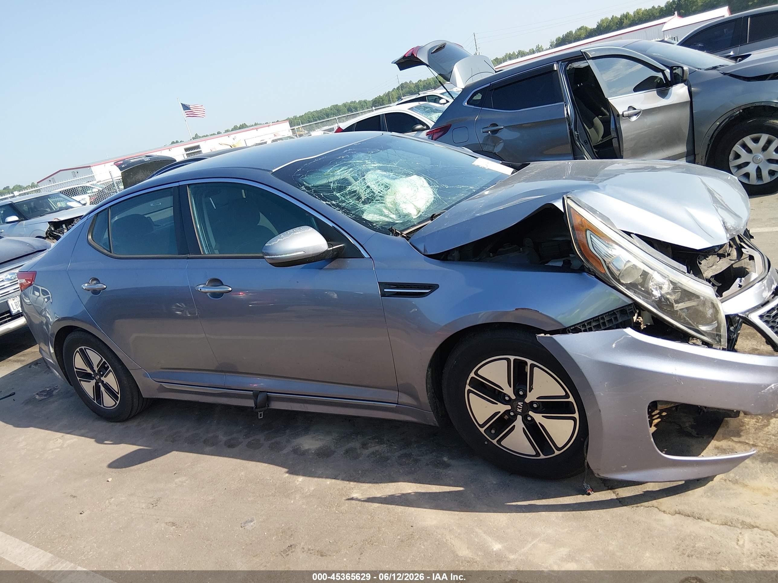 2011 Kia Optima Hybrid Ex Silver vin: KNAGM4AD4B5003448