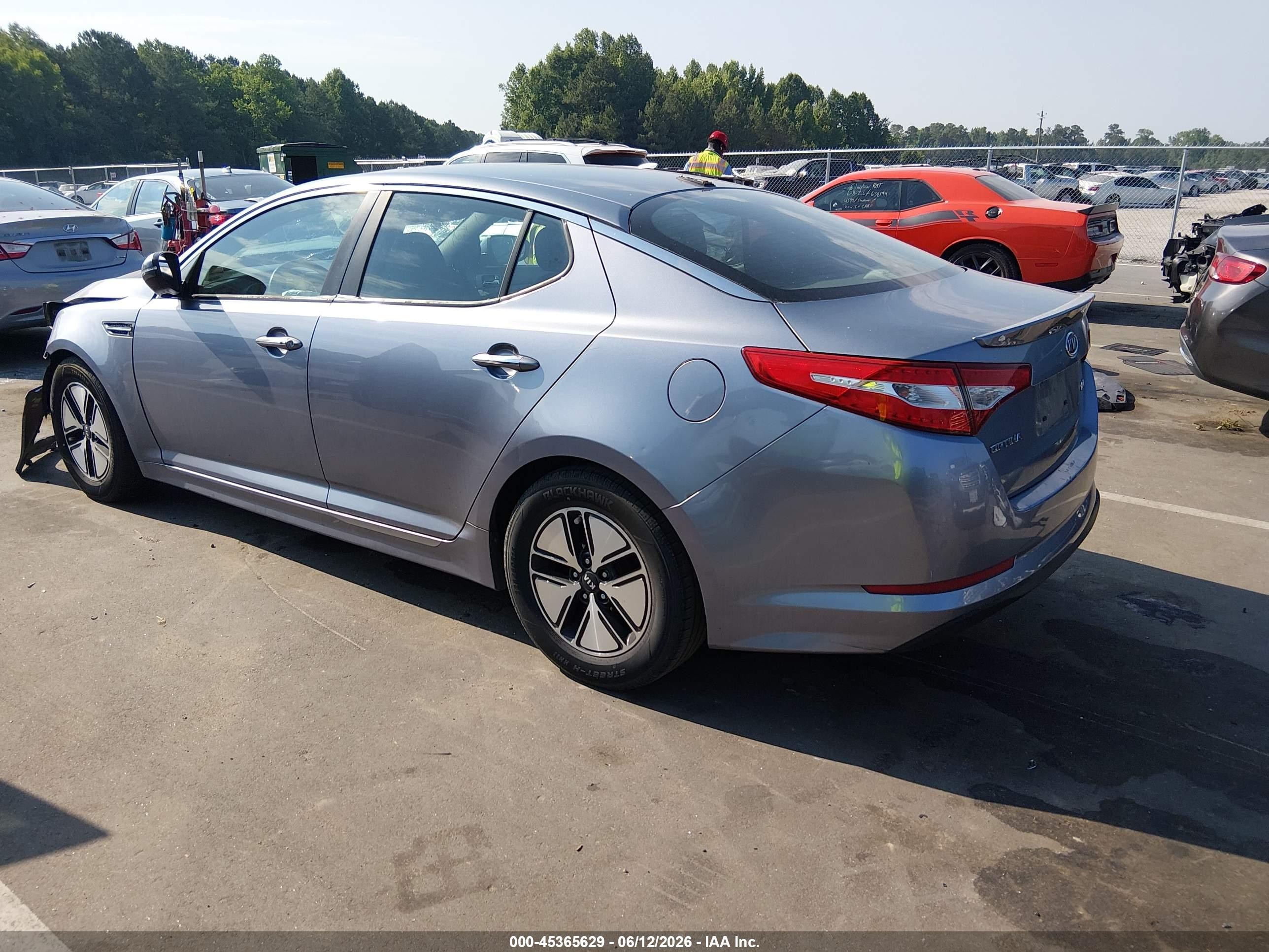2011 Kia Optima Hybrid Ex Silver vin: KNAGM4AD4B5003448