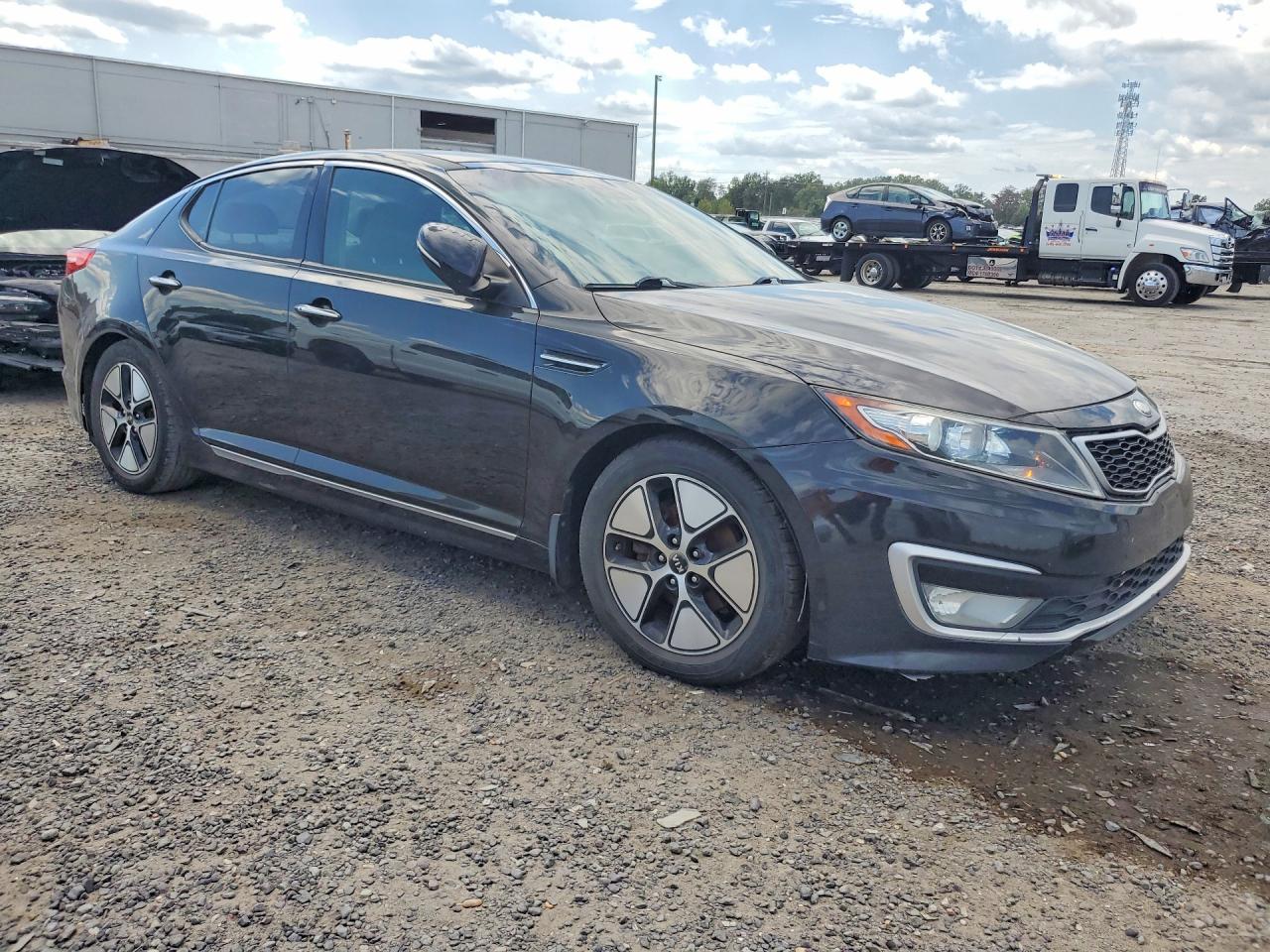 2013 Kia Optima Hybrid Black vin: KNAGM4AD4D5038221