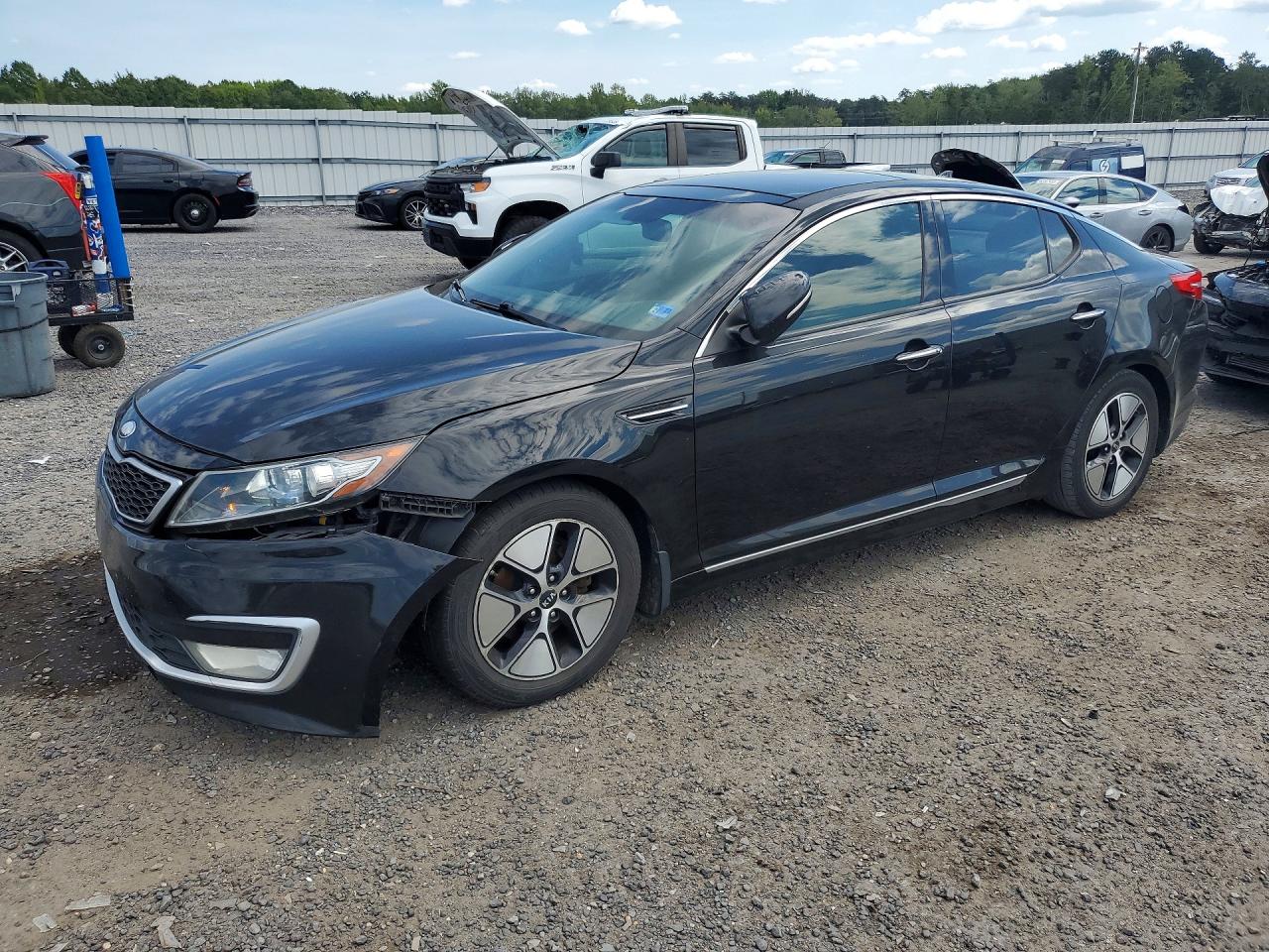 2013 Kia Optima Hybrid Black vin: KNAGM4AD4D5038221