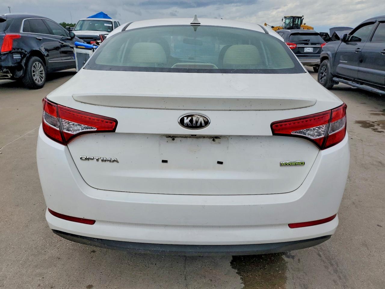 2013 Kia Optima Hybrid Белый vin: KNAGM4AD4D5042219