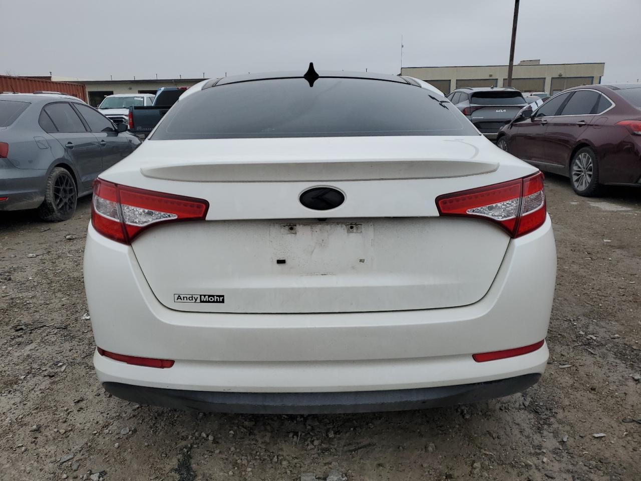 2013 Kia Optima Hybrid Ex White vin: KNAGM4AD4D5042883