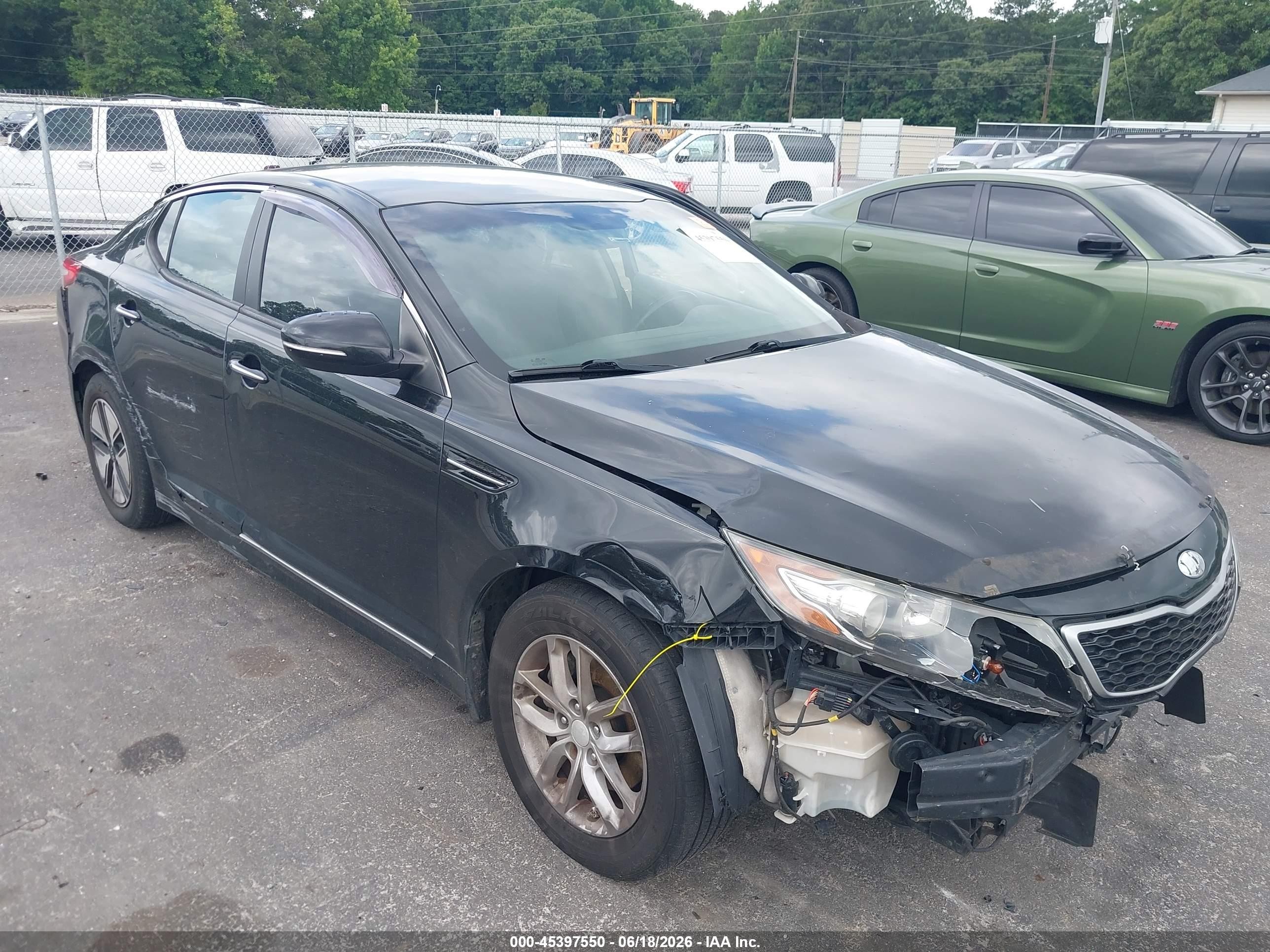 2013 Kia Optima Hybrid Lx Black vin: KNAGM4AD4D5061367