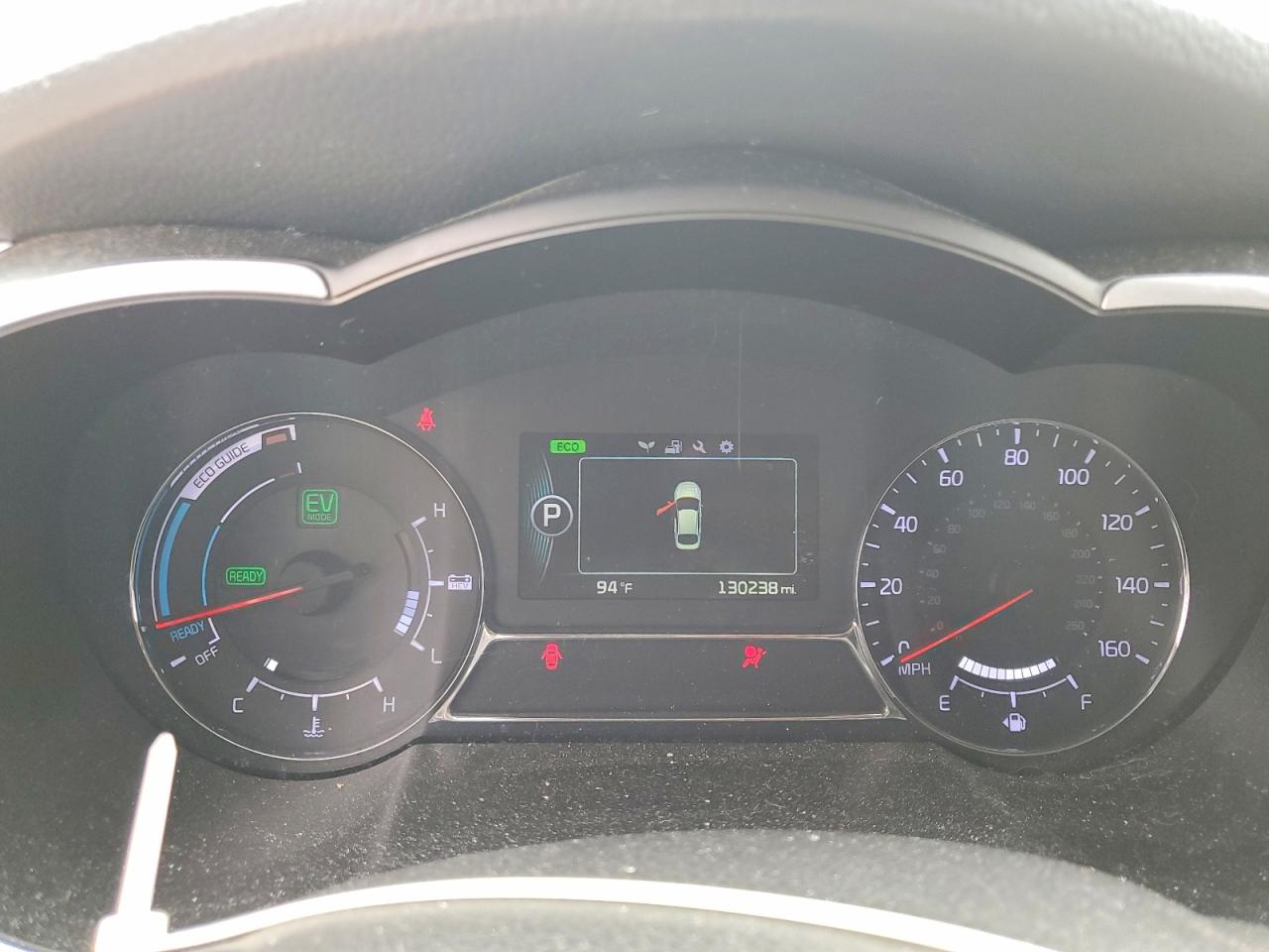 2014 Kia Optima Hybrid White vin: KNAGM4AD4E5070989
