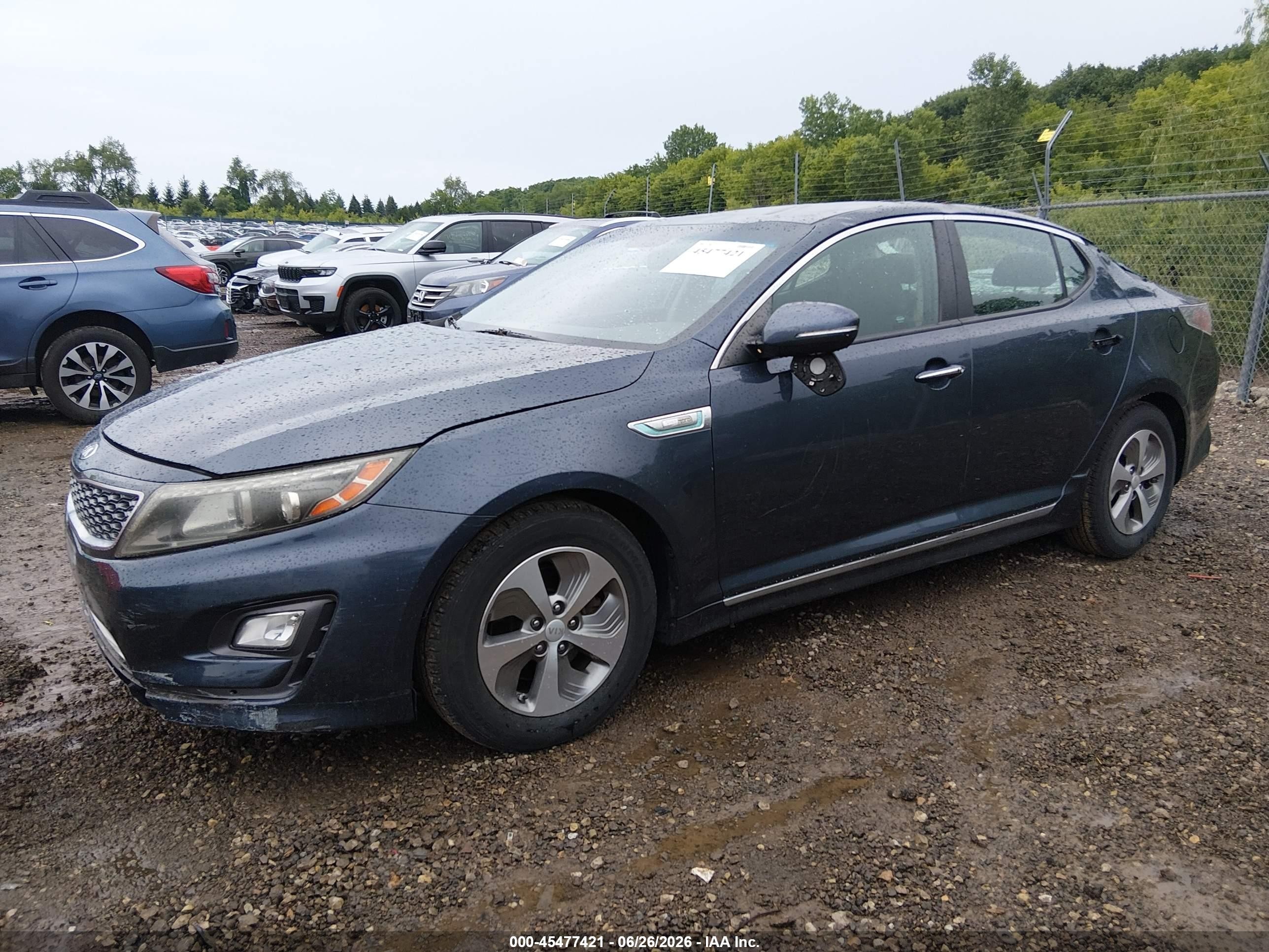 2015 Kia Optima Hybrid   Dark Blue vin: KNAGM4AD4F5078480