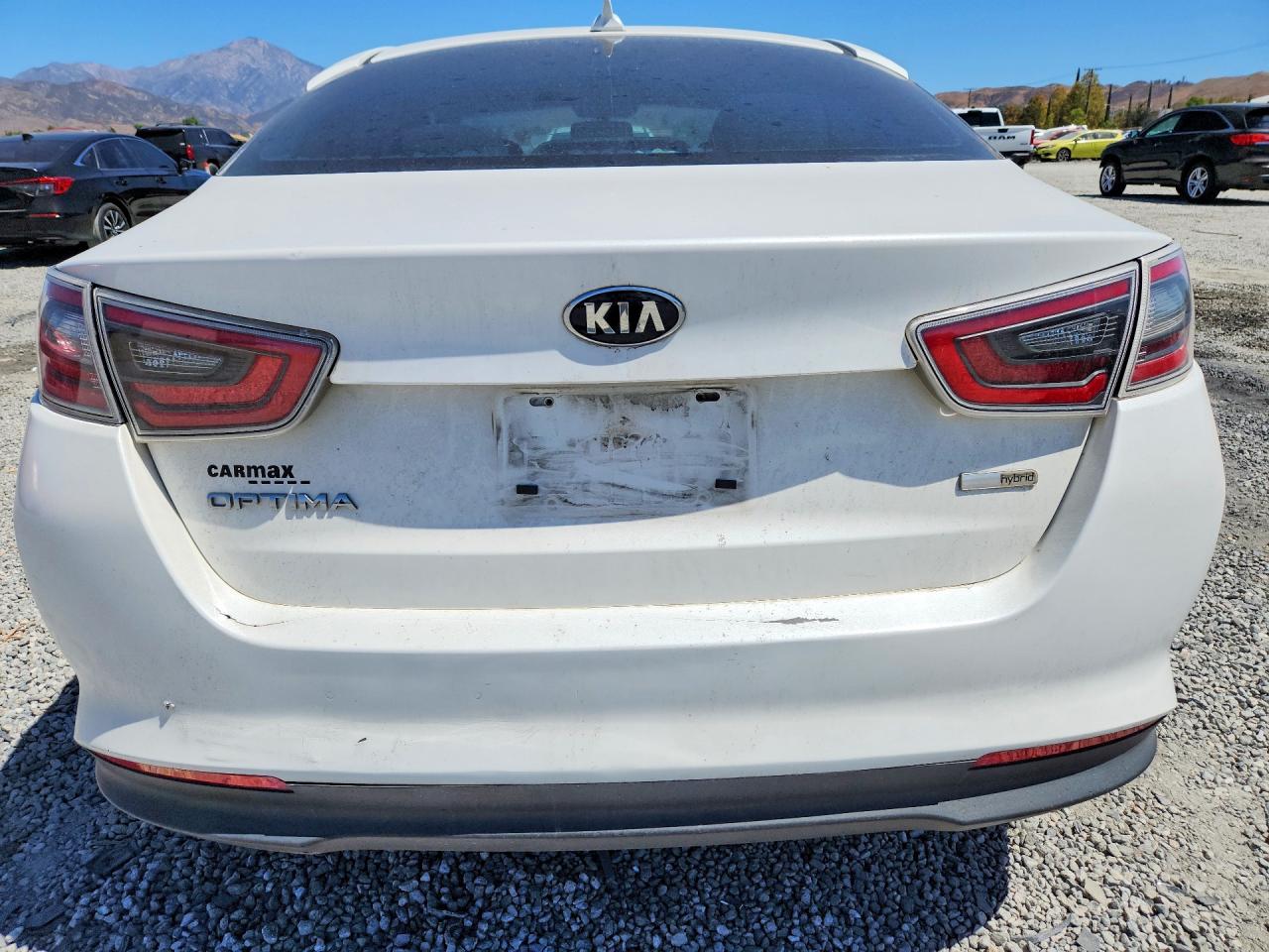 2015 Kia Optima Hybrid White vin: KNAGM4AD4F5079449