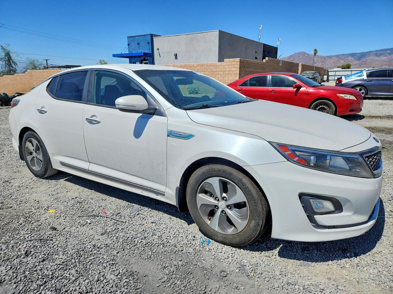 2015 Kia Optima Hybrid White vin: KNAGM4AD4F5079449