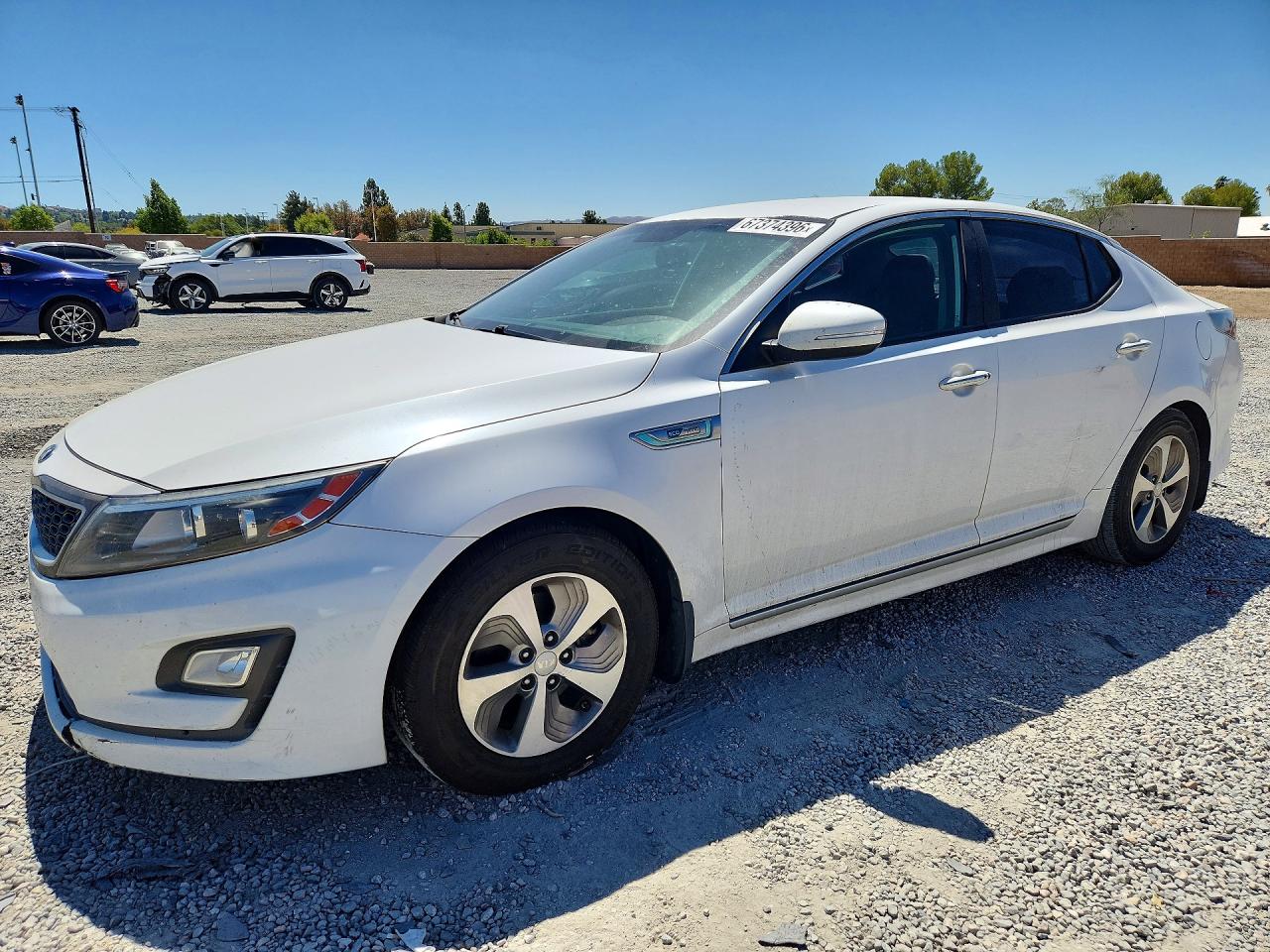 2015 Kia Optima Hybrid White vin: KNAGM4AD4F5079449
