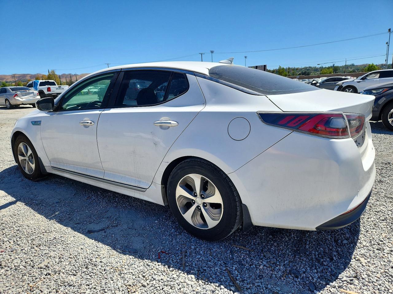 2015 Kia Optima Hybrid White vin: KNAGM4AD4F5079449