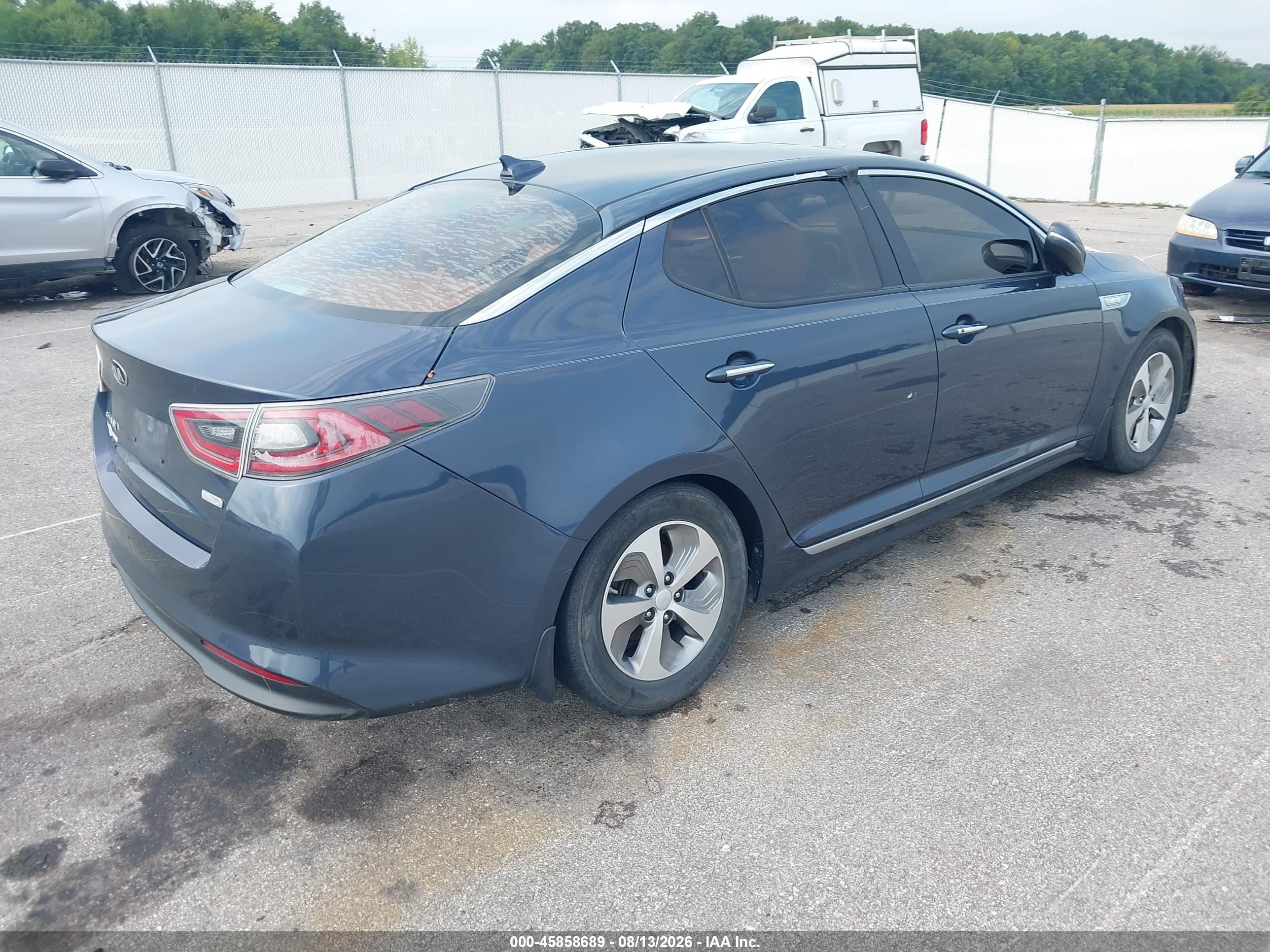 2015 Kia Optima Hybrid Gray vin: KNAGM4AD4F5082917