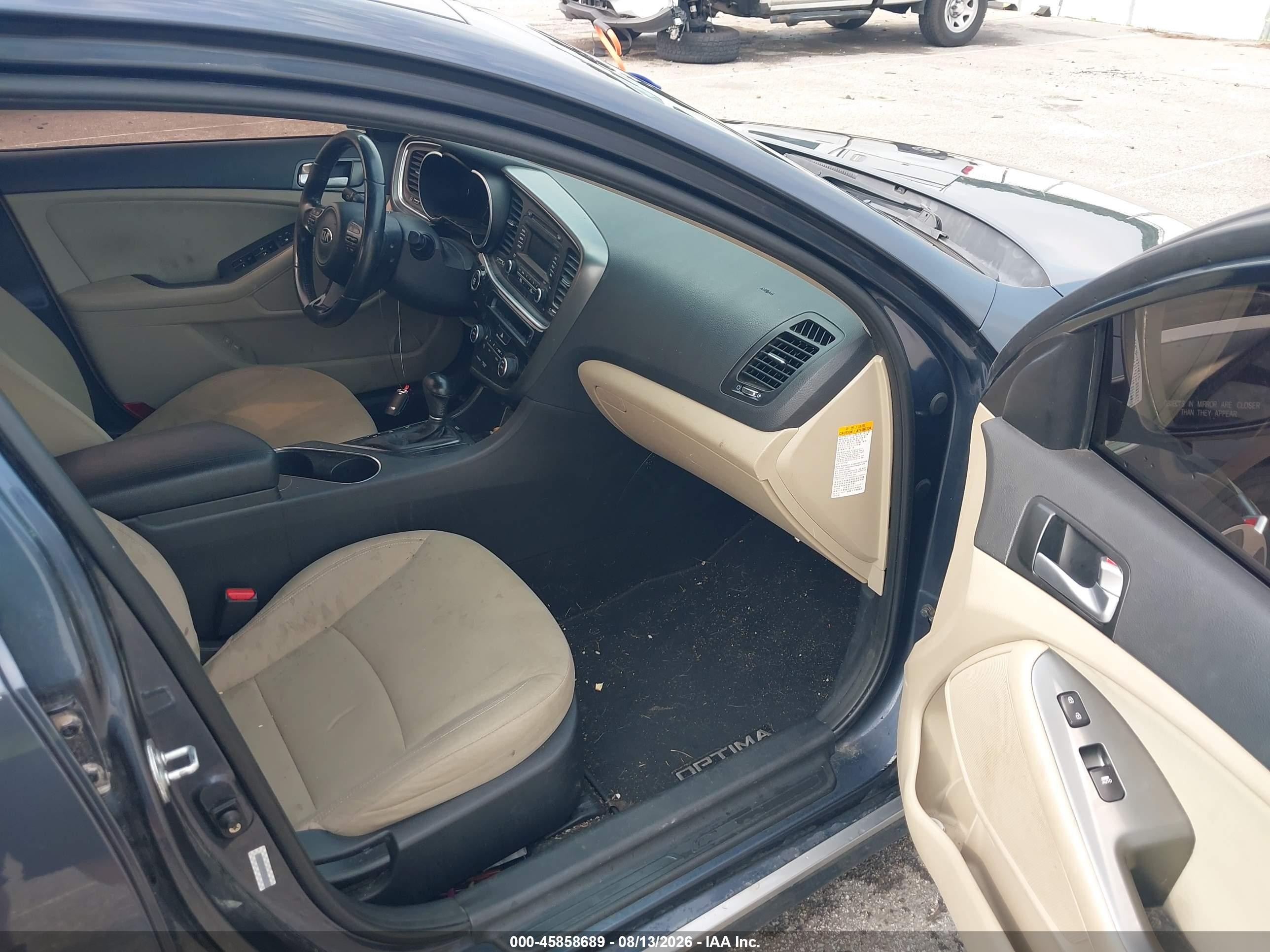 2015 Kia Optima Hybrid Gray vin: KNAGM4AD4F5082917