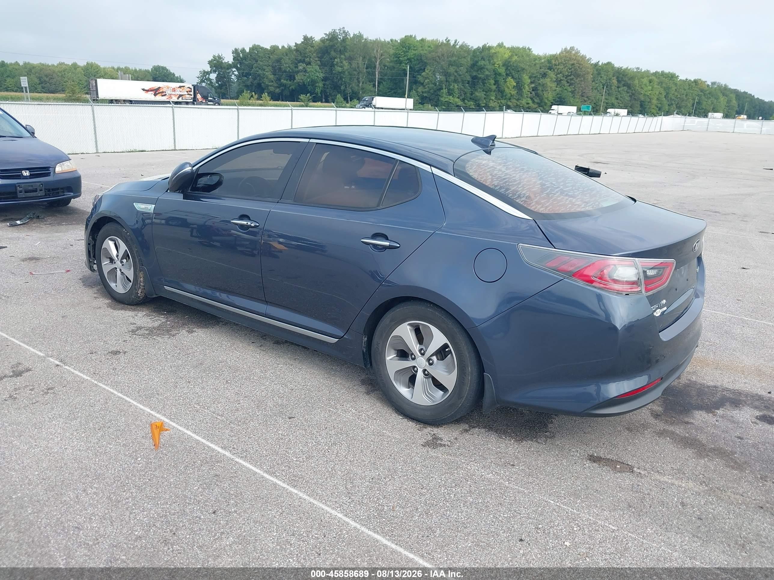 2015 Kia Optima Hybrid Gray vin: KNAGM4AD4F5082917