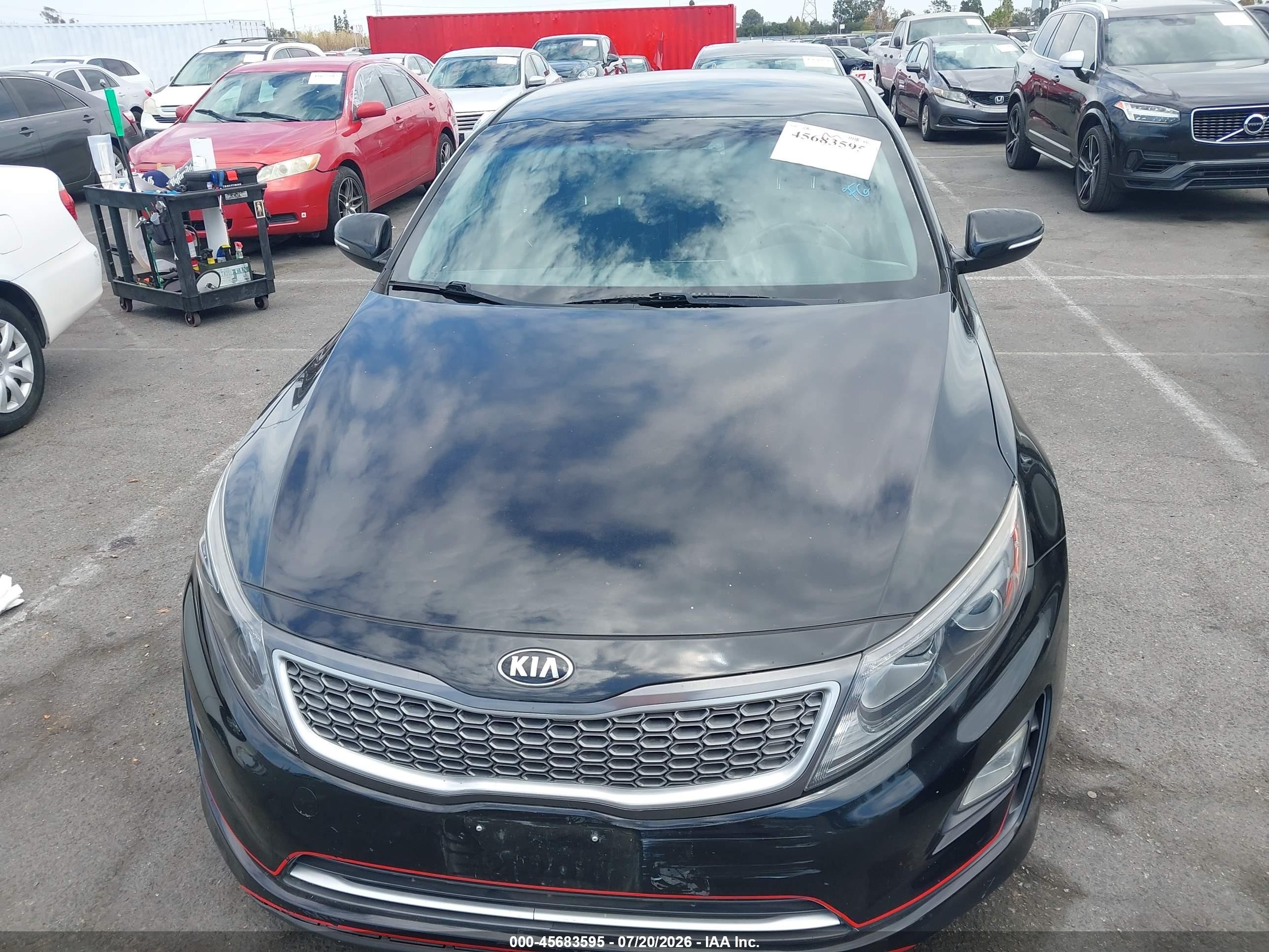 2015 Kia Optima Hybrid   Черный vin: KNAGM4AD4F5083520