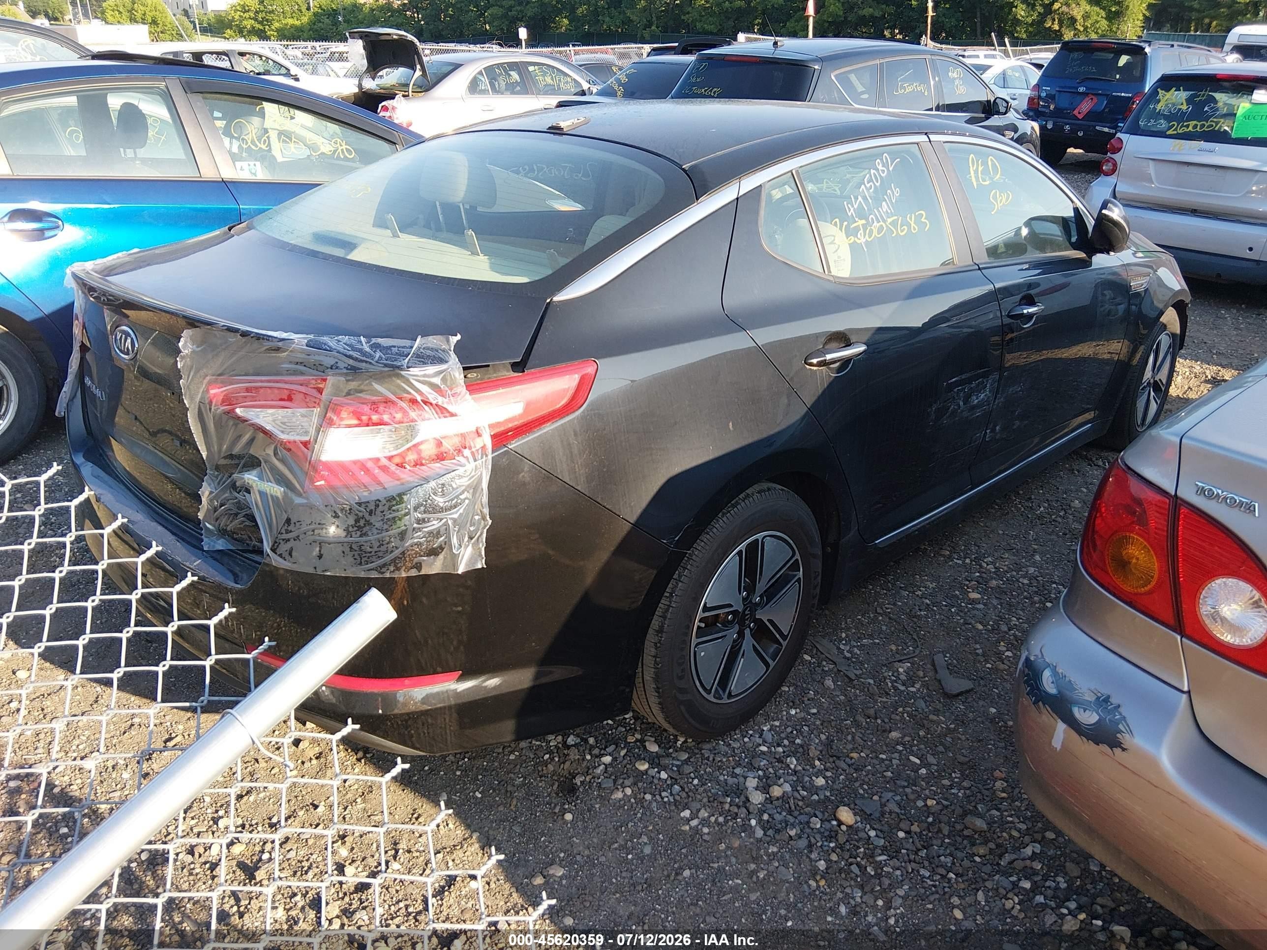 2012 Kia Optima Hybrid Ex Black vin: KNAGM4AD5C5014346