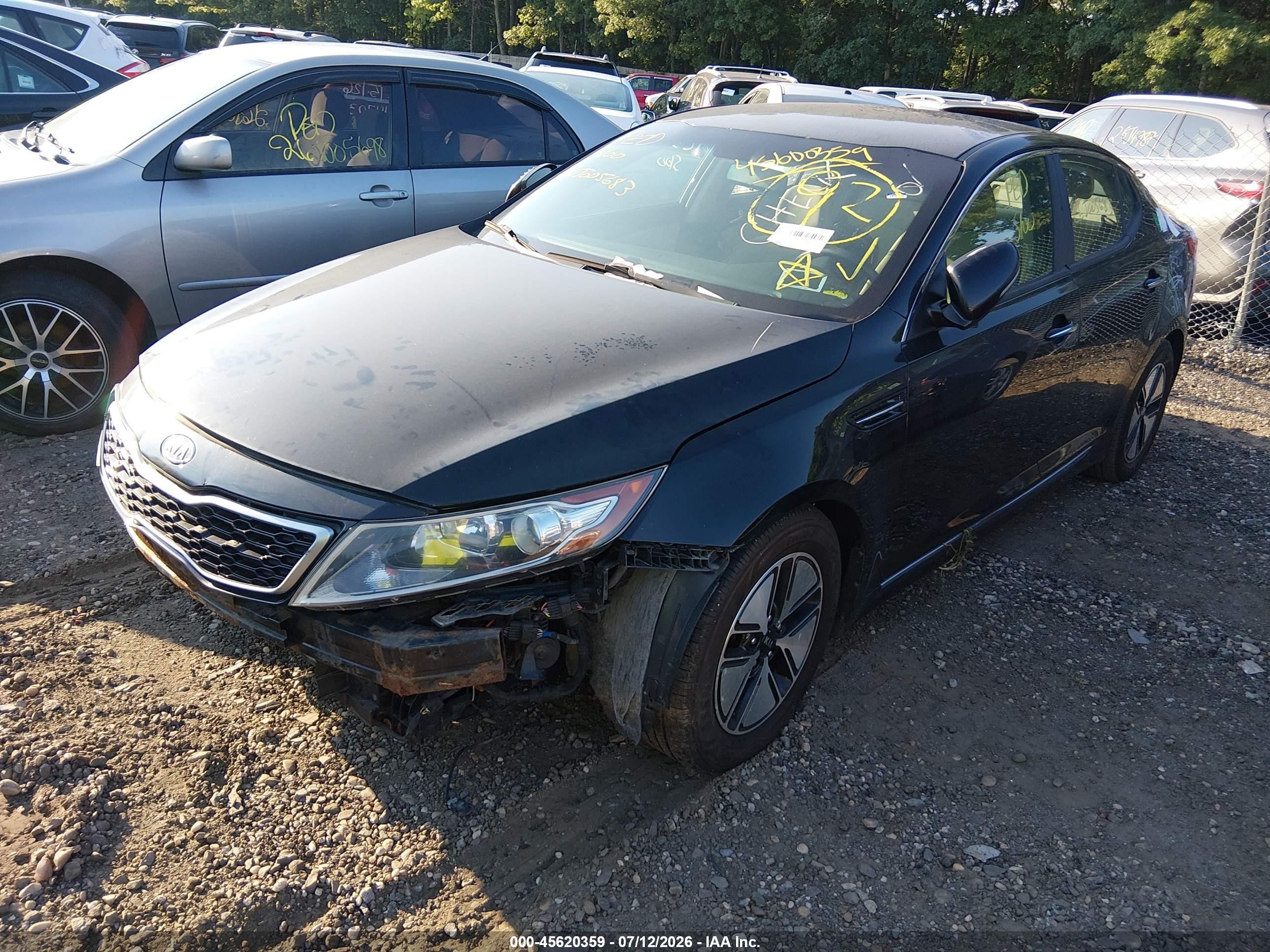 2012 Kia Optima Hybrid Ex Black vin: KNAGM4AD5C5014346