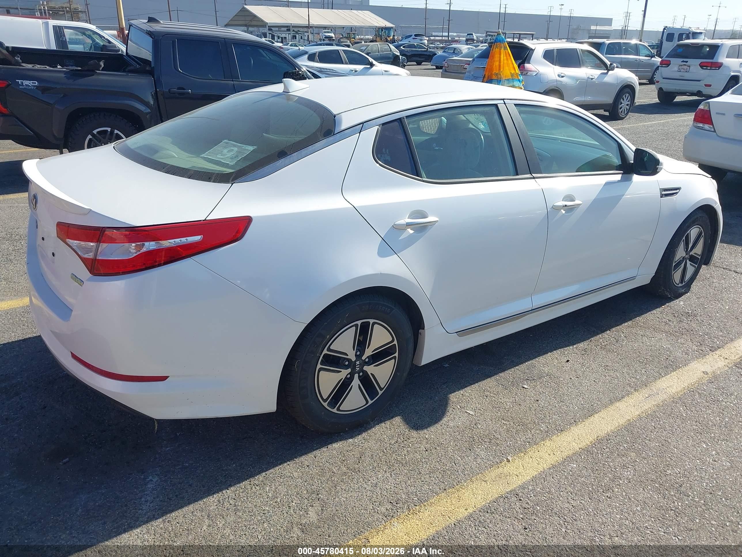 2012 Kia Optima Hybrid Ex Белый vin: KNAGM4AD5C5028229