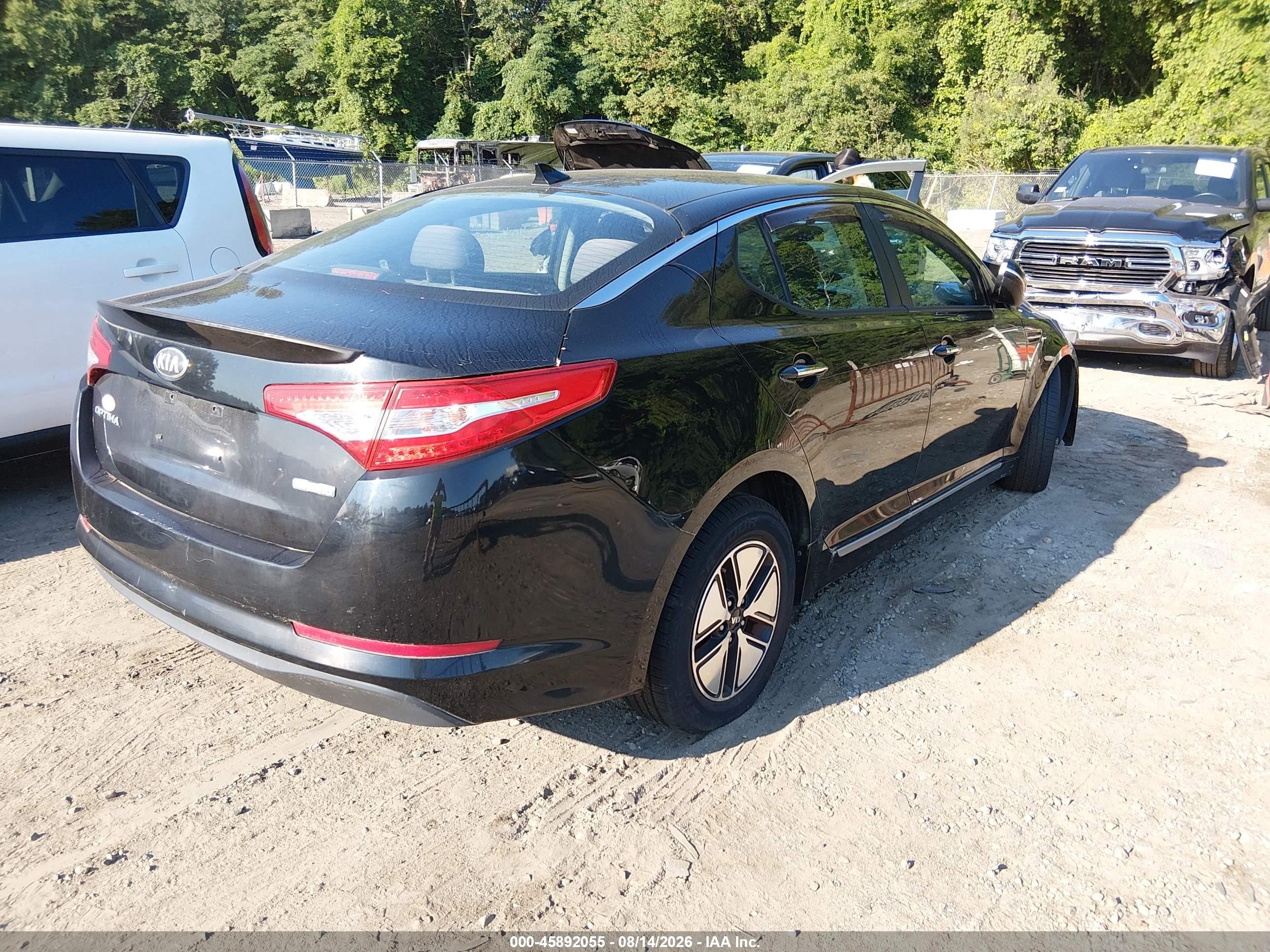 2012 Kia Optima Hybrid Ex Black vin: KNAGM4AD5C5032247