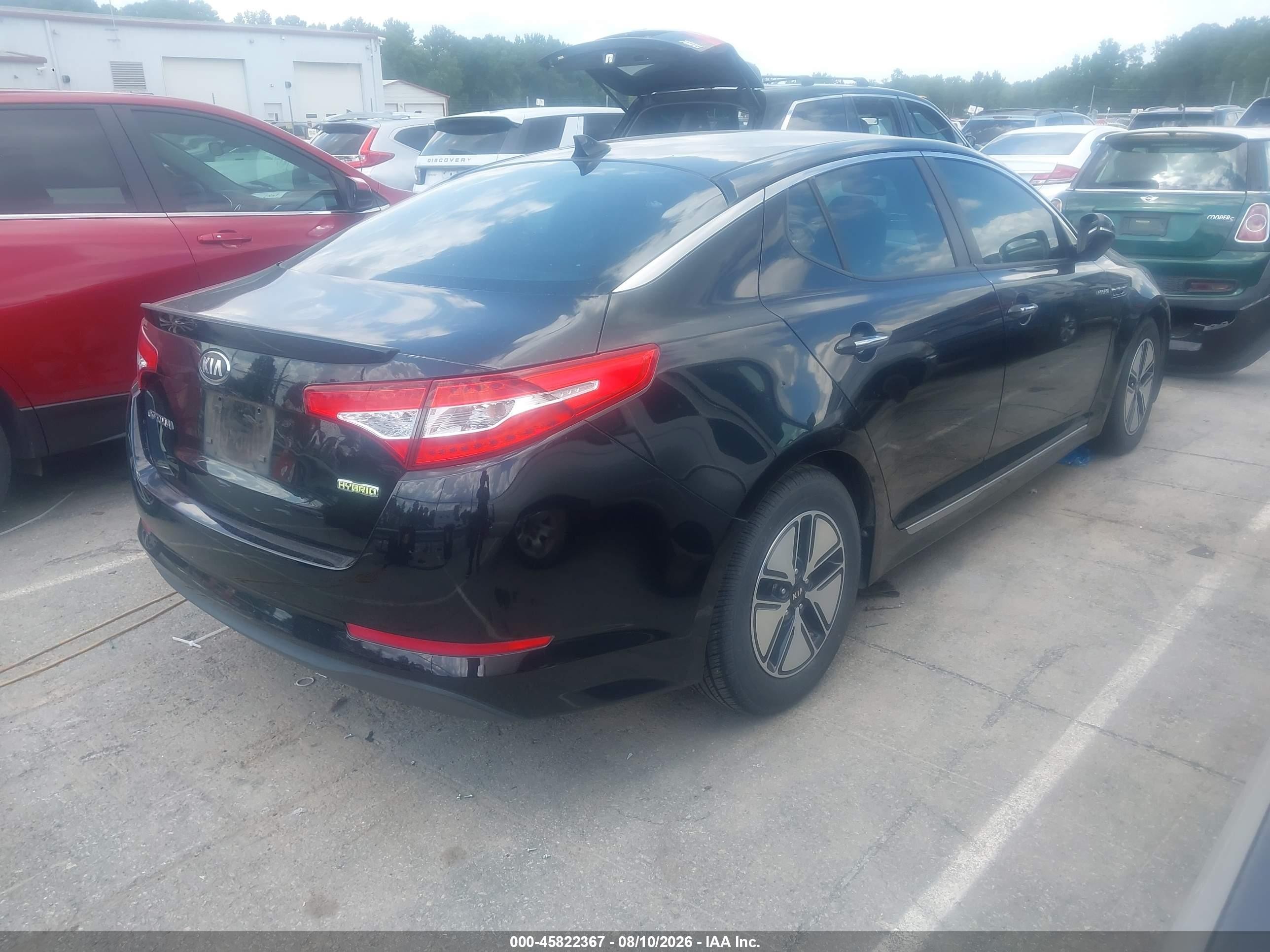 2013 Kia Optima Hybrid Lx Черный vin: KNAGM4AD5D5038549