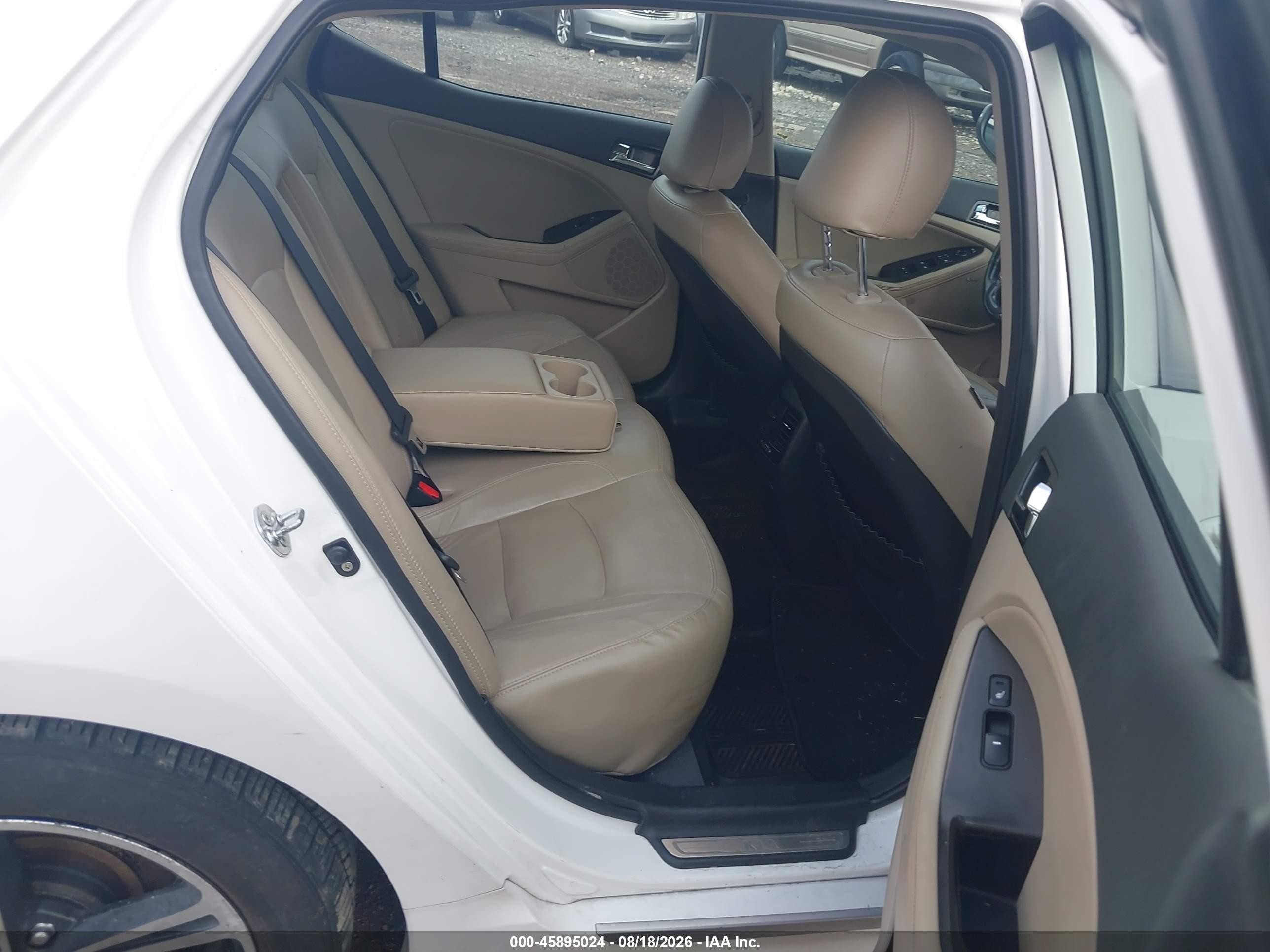 2013 Kia Optima Hybrid Ex White vin: KNAGM4AD5D5039460