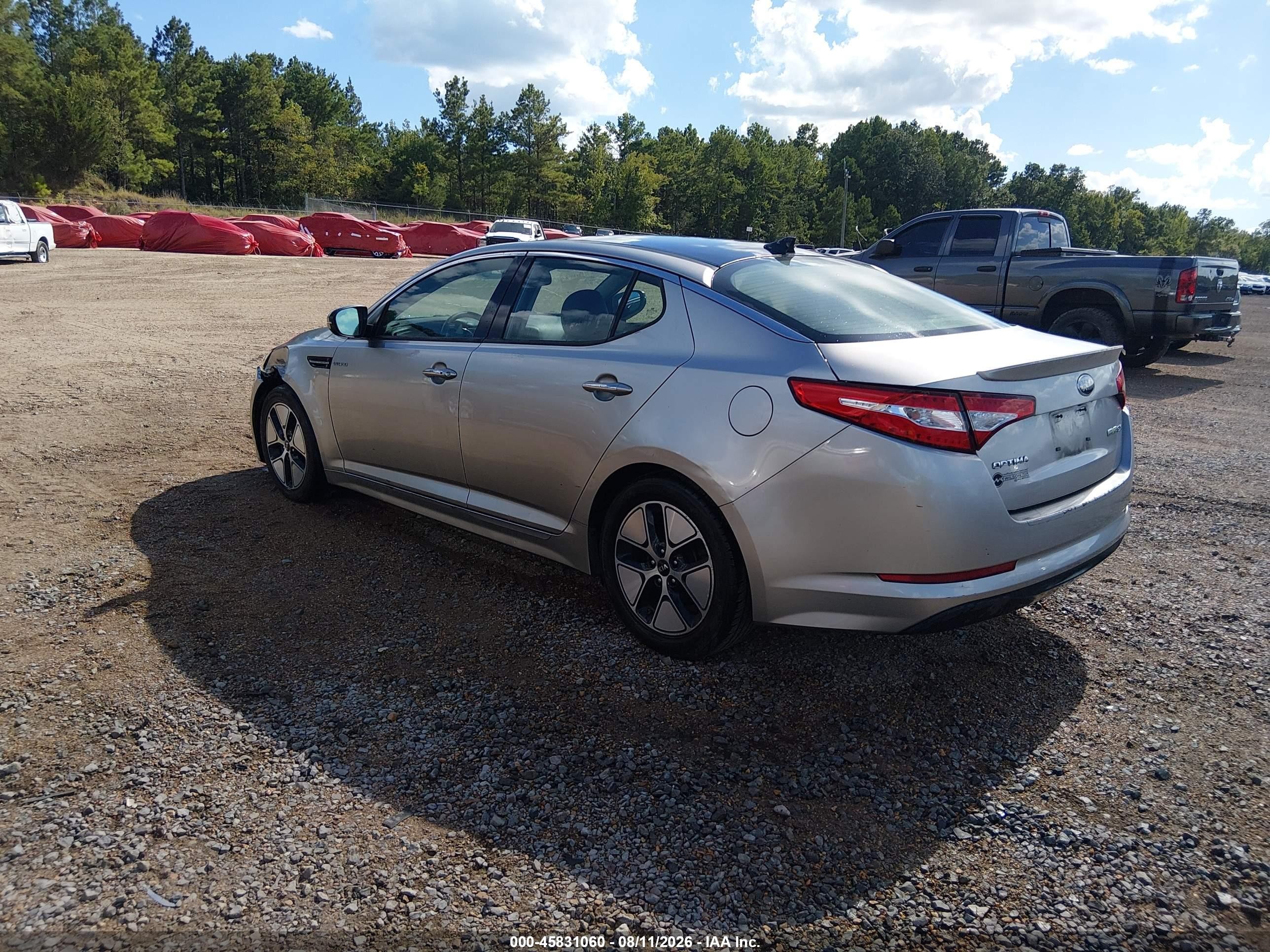 2013 Kia Optima Hybrid Ex Серебряный vin: KNAGM4AD5D5040835
