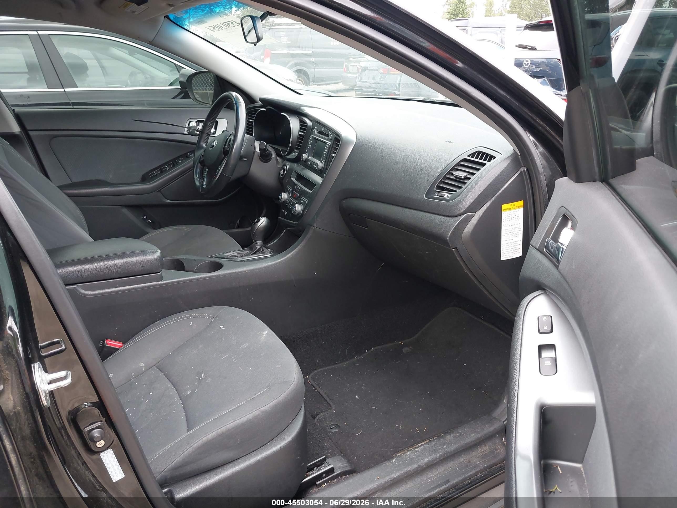 2013 Kia Optima Hybrid Lx Black vin: KNAGM4AD5D5044836