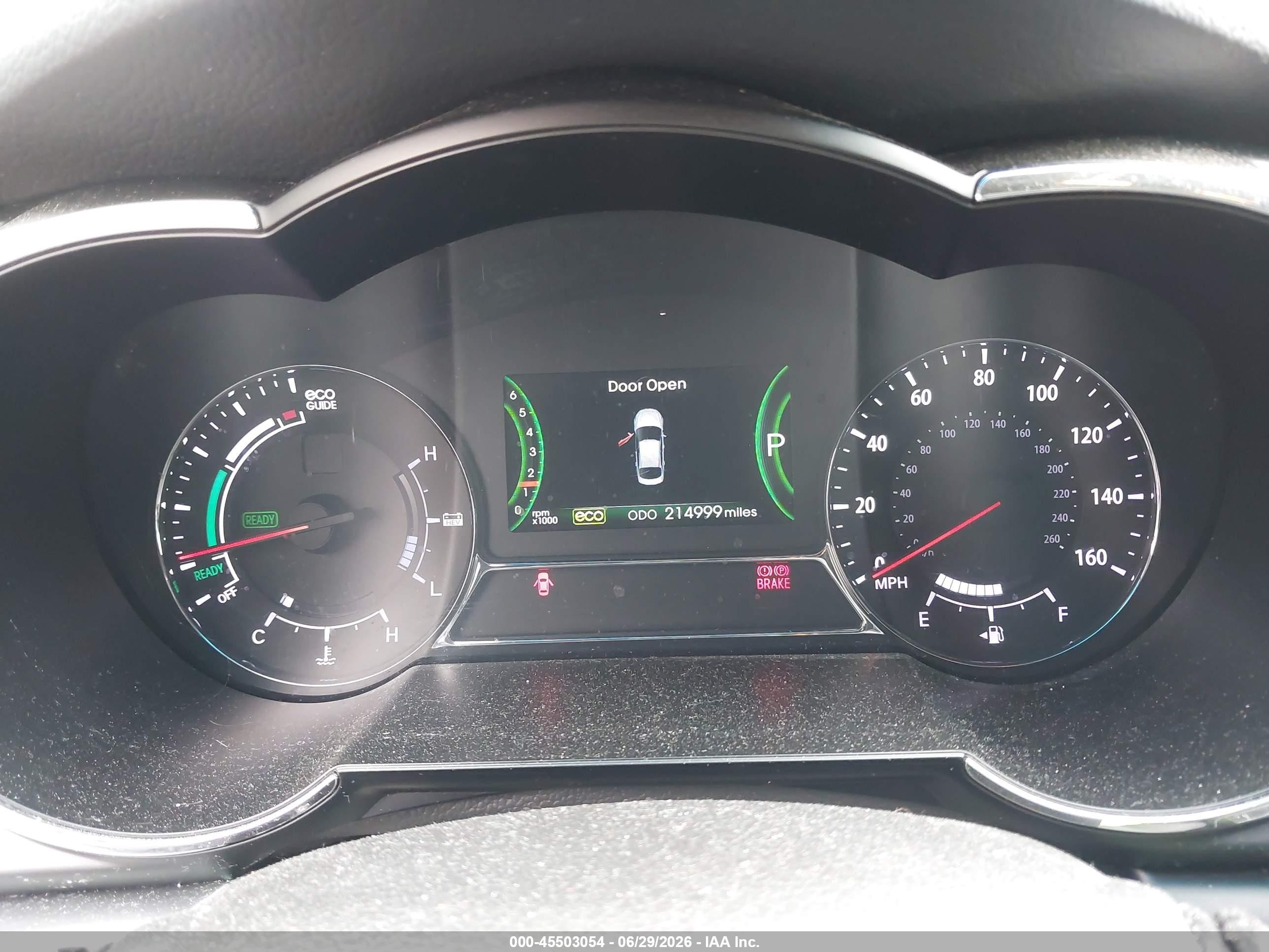 2013 Kia Optima Hybrid Lx Black vin: KNAGM4AD5D5044836
