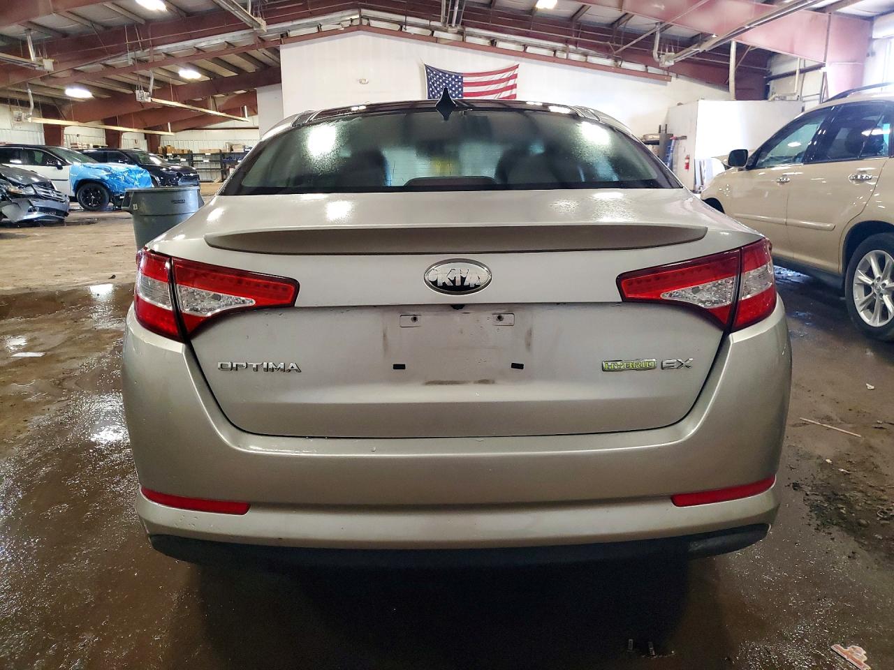 2013 Kia Optima Hybrid Серебряный vin: KNAGM4AD5D5050815