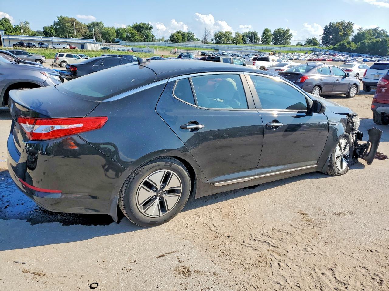 2013 Kia Optima Hybrid Black vin: KNAGM4AD5D5055674