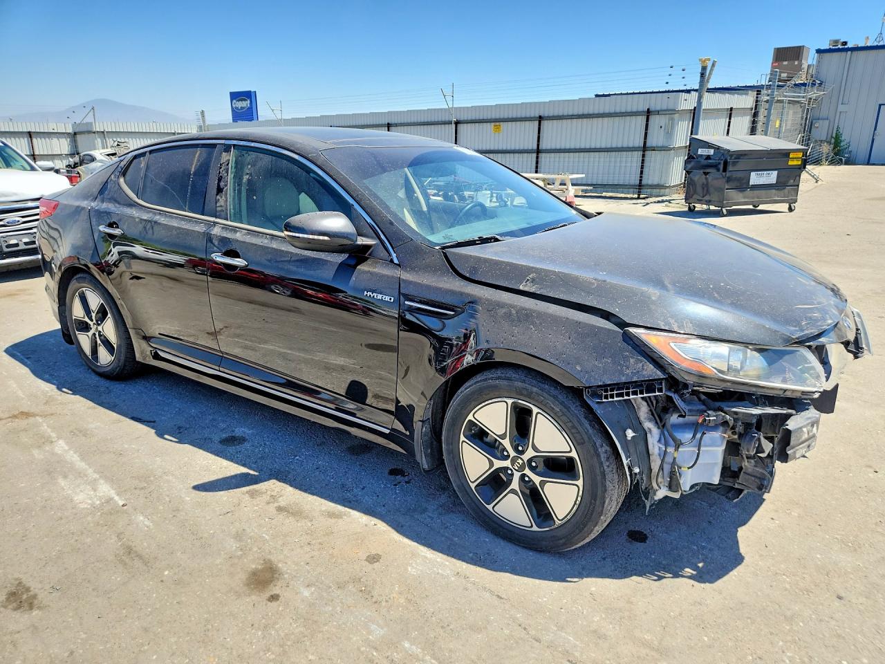 2013 Kia Optima Hybrid Black vin: KNAGM4AD5D5055951