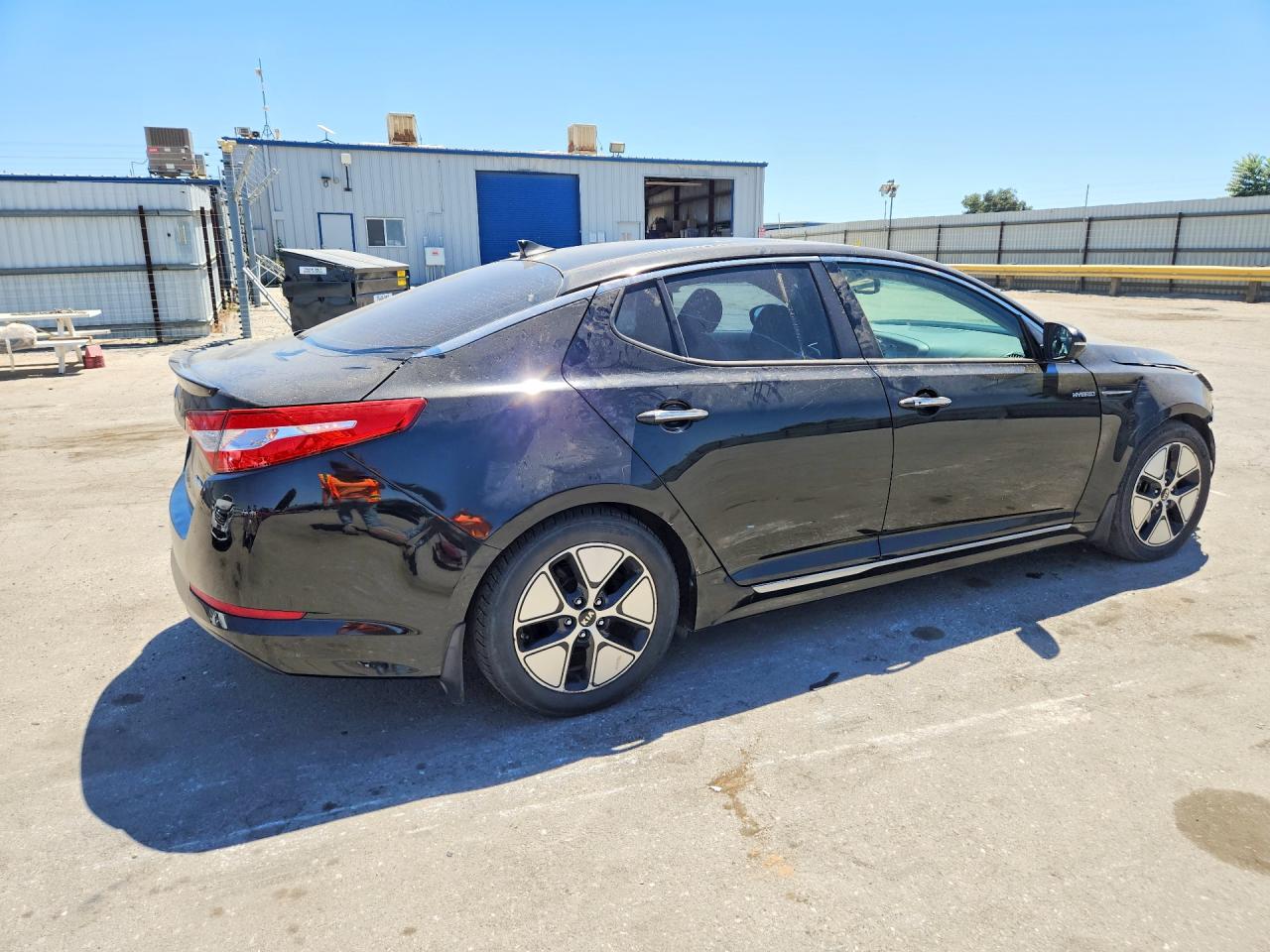 2013 Kia Optima Hybrid Black vin: KNAGM4AD5D5055951