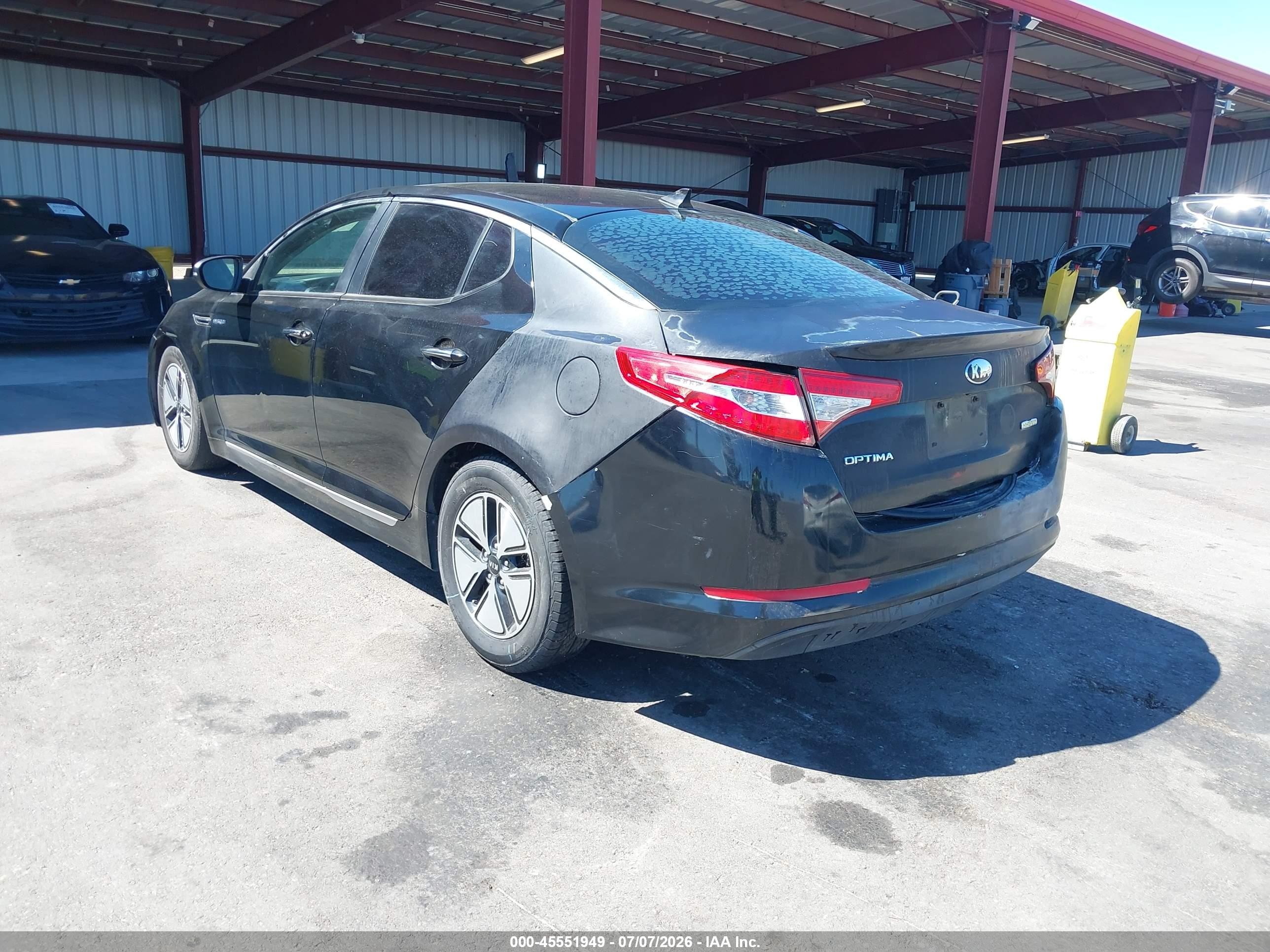 2013 Kia Optima Hybrid Lx Black vin: KNAGM4AD5D5056100