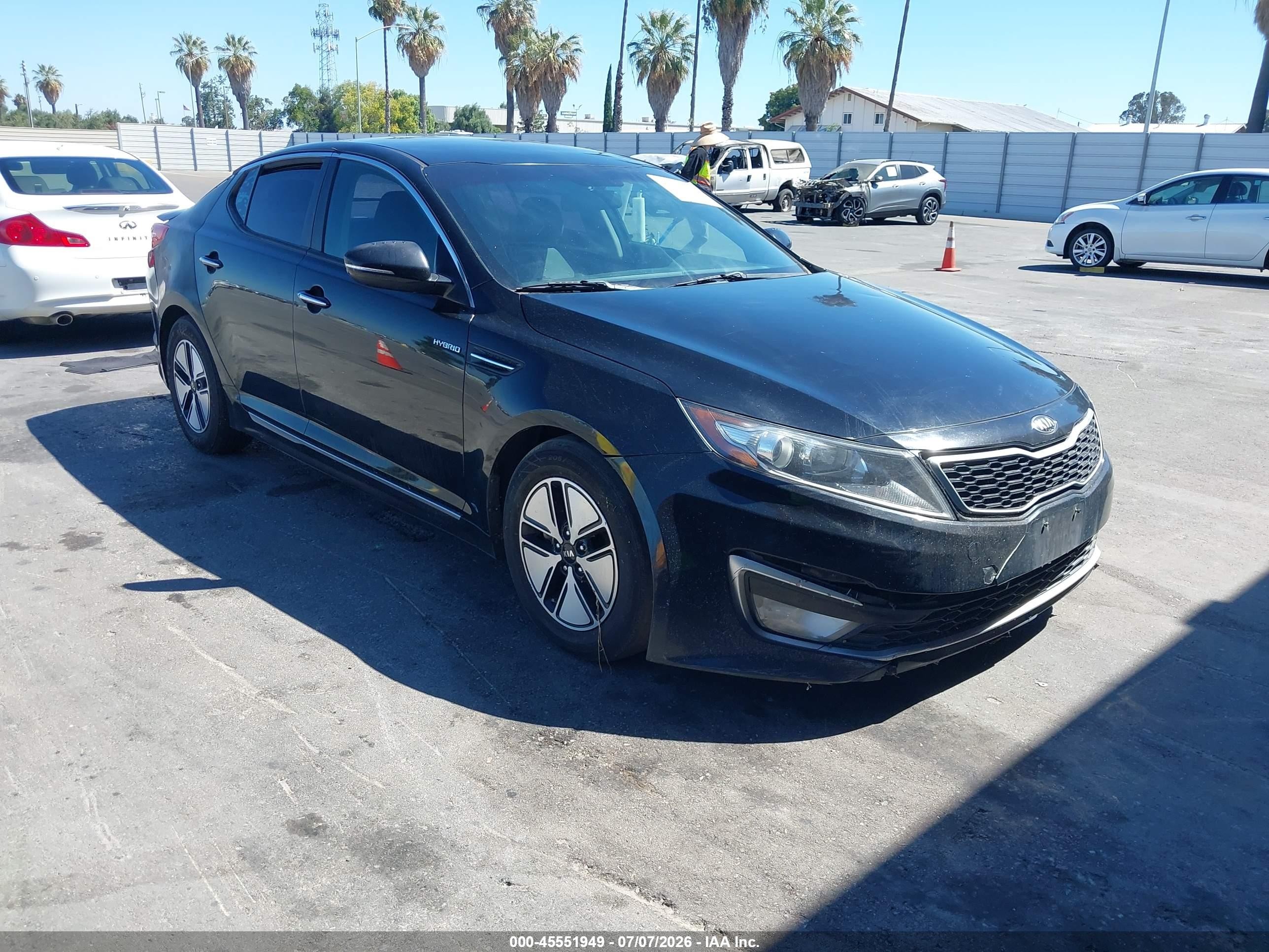 2013 Kia Optima Hybrid Lx Black vin: KNAGM4AD5D5056100