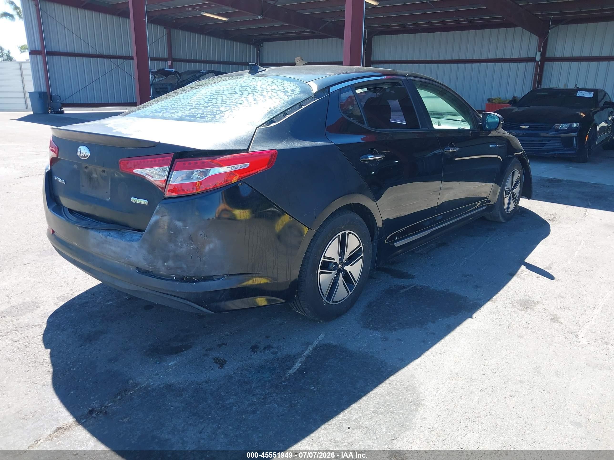 2013 Kia Optima Hybrid Lx Black vin: KNAGM4AD5D5056100