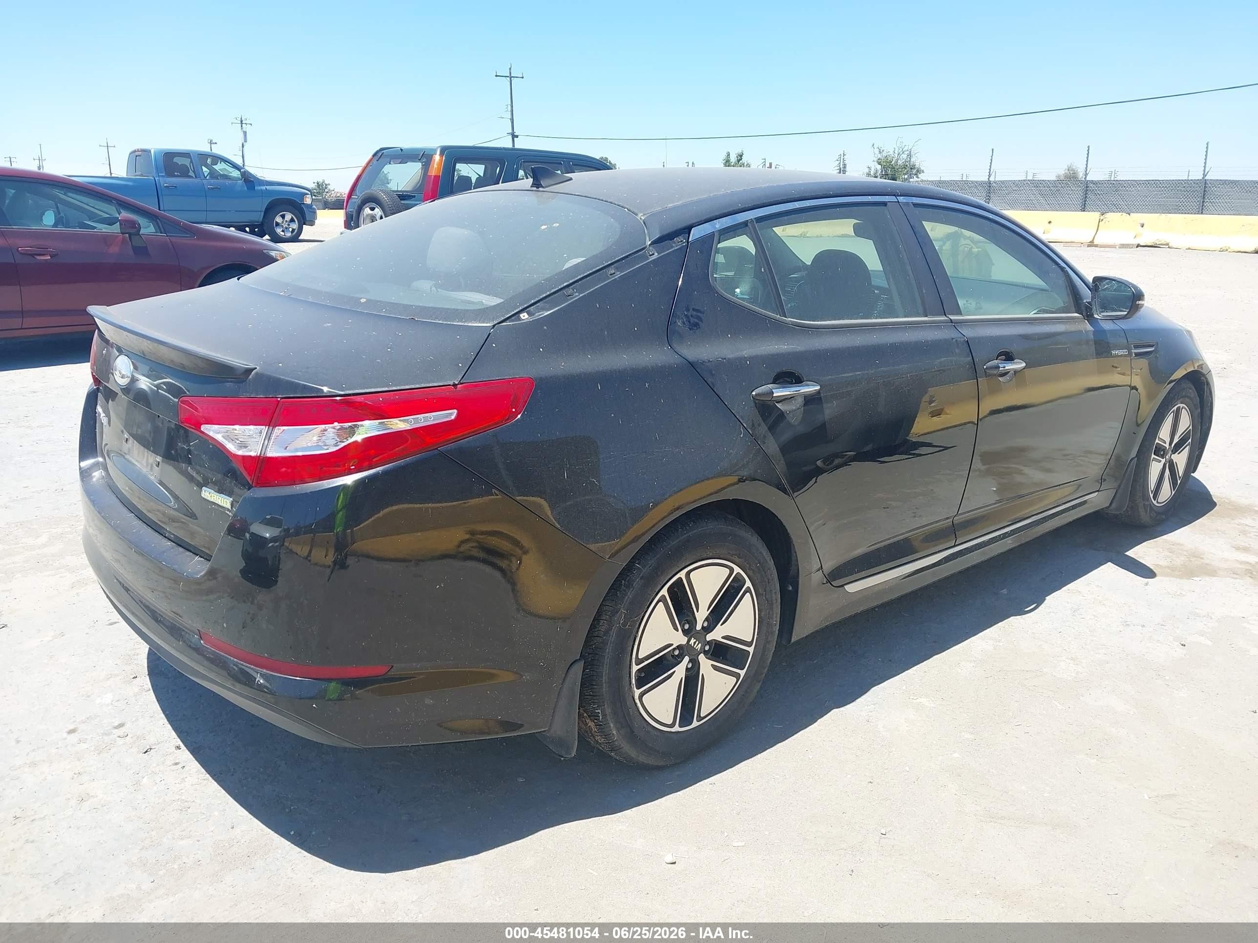 2013 Kia Optima Hybrid Lx Black vin: KNAGM4AD5D5056128
