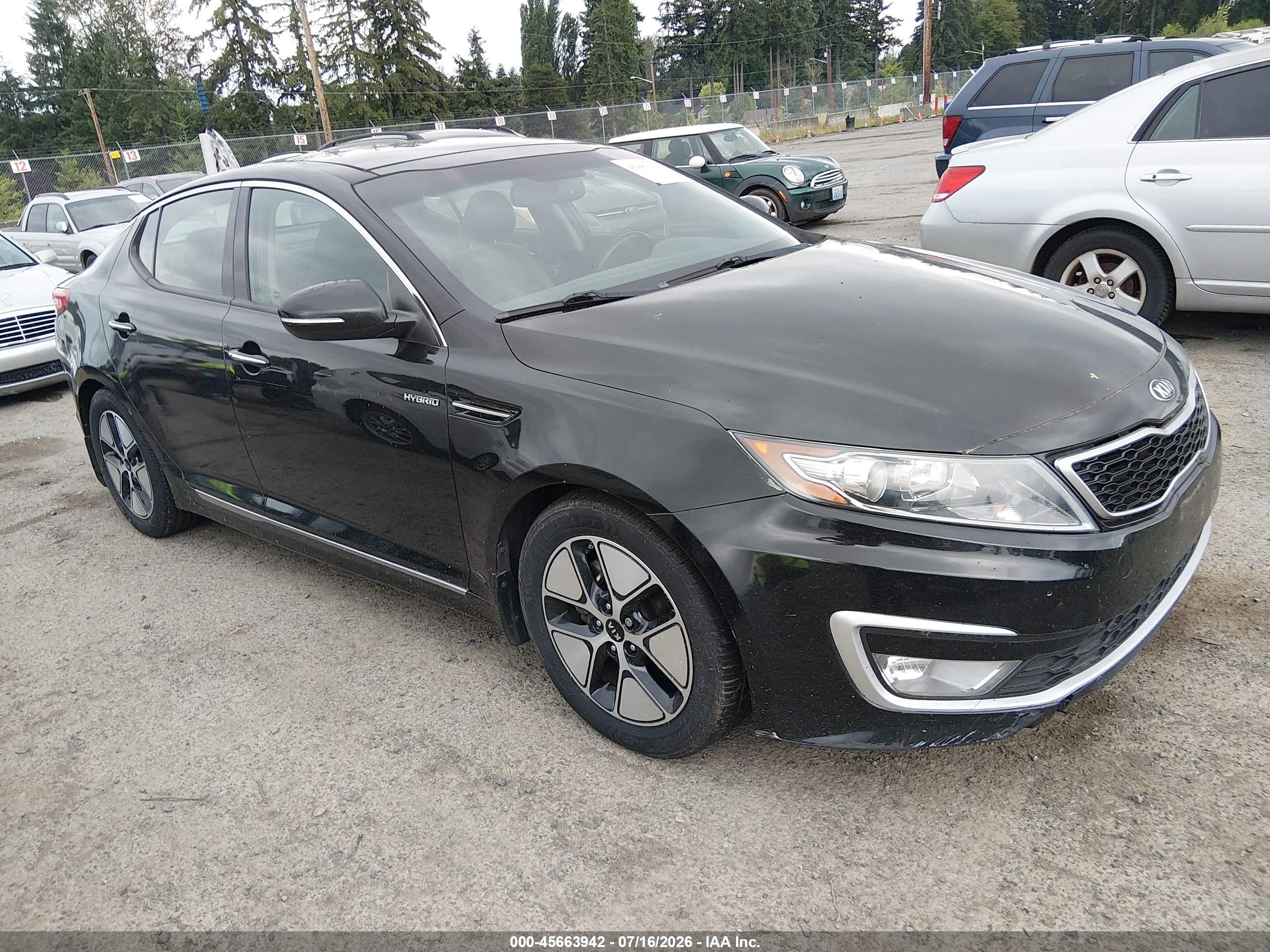 2013 Kia Optima Hybrid Ex Black vin: KNAGM4AD5D5061149