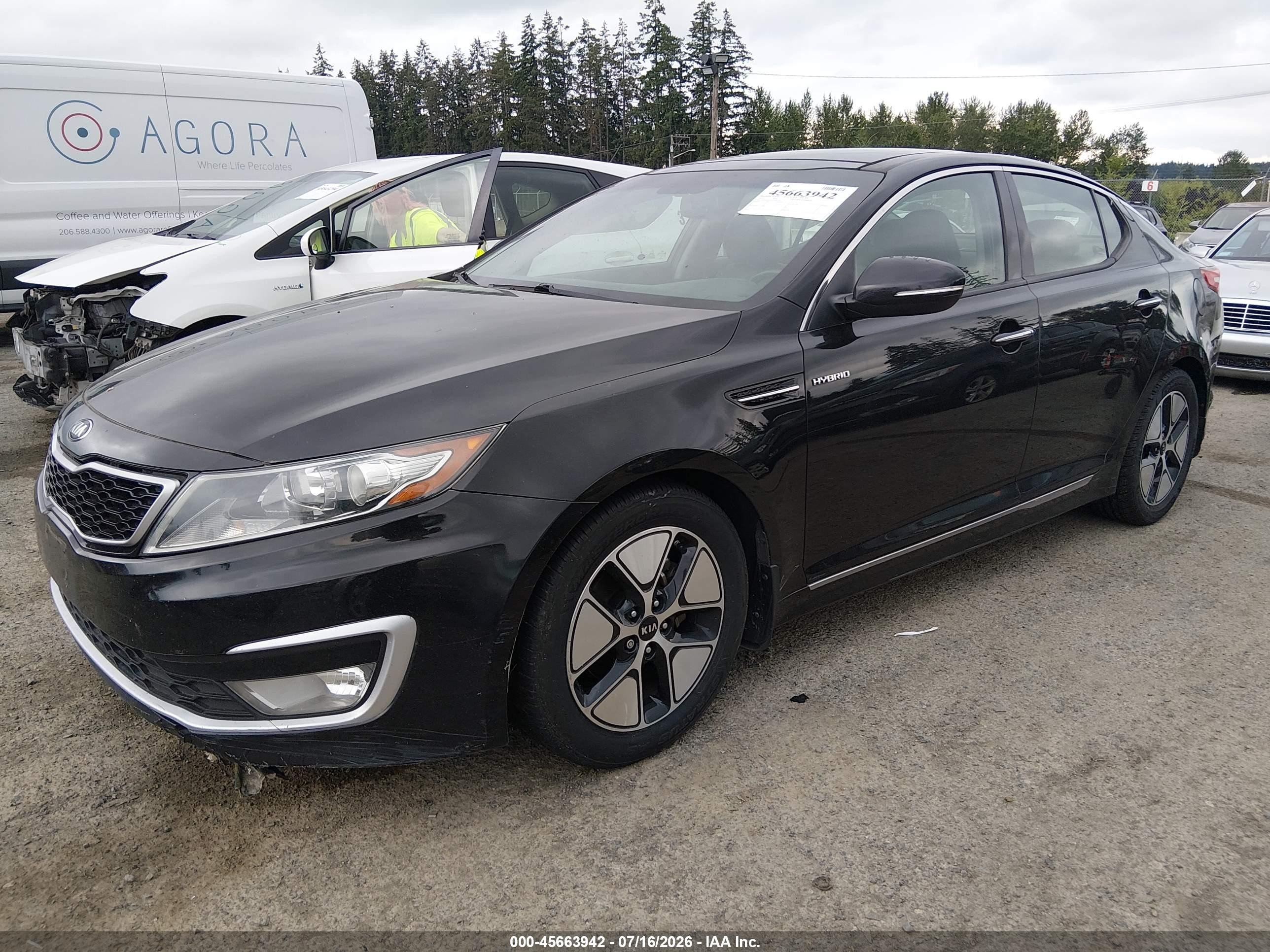 2013 Kia Optima Hybrid Ex Black vin: KNAGM4AD5D5061149