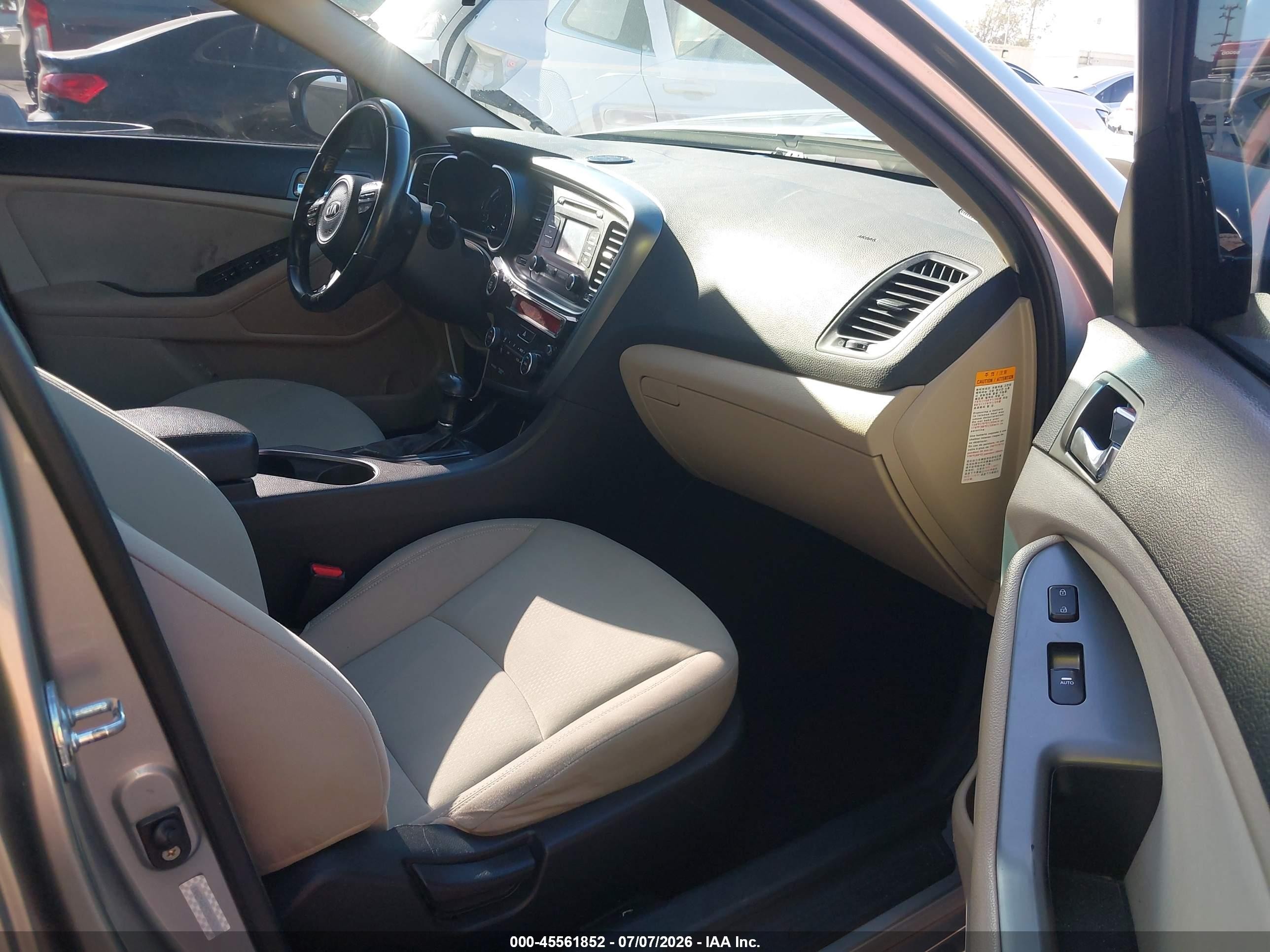 2014 Kia Optima Hybrid Lx Серебряный vin: KNAGM4AD5E5065655